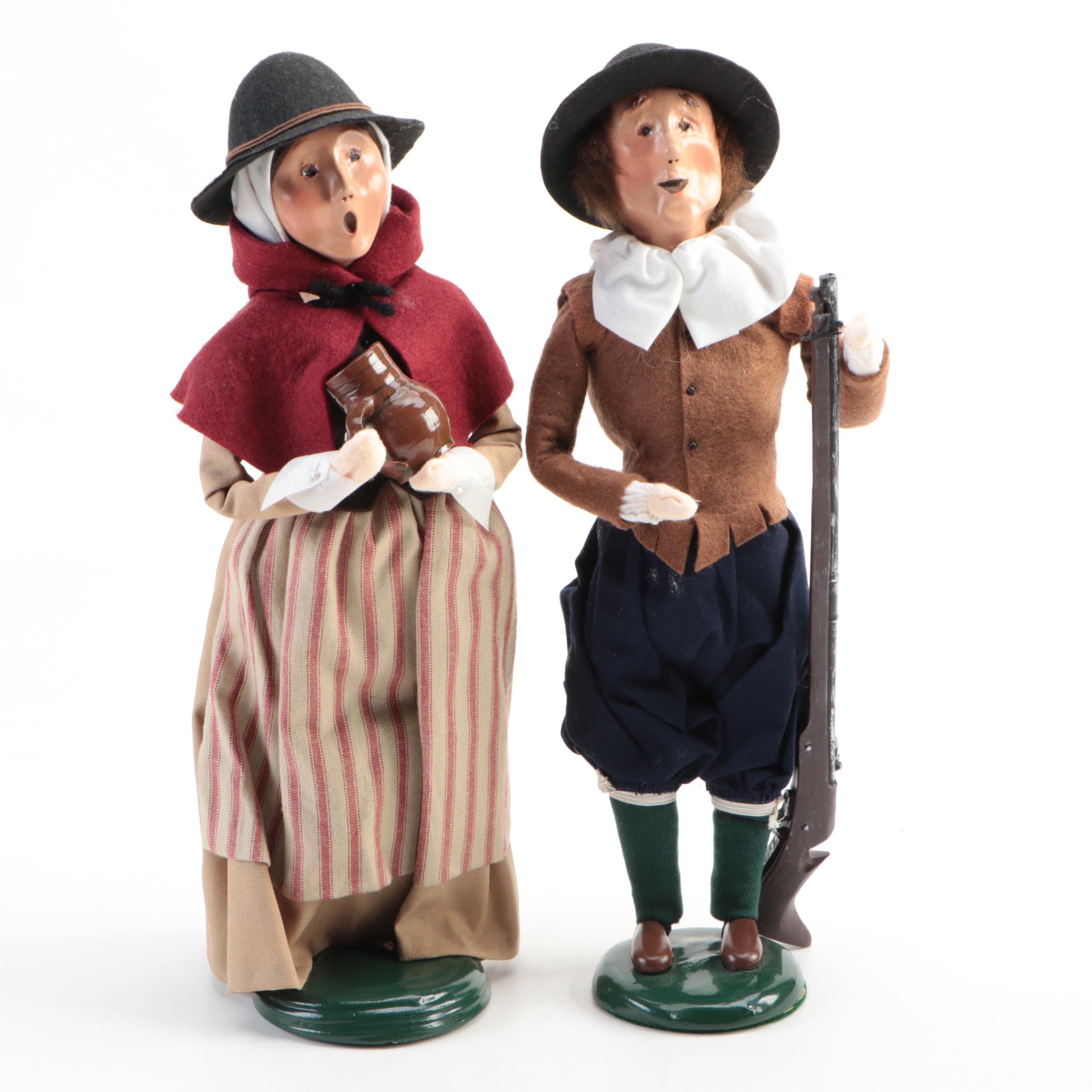 Byers' Choice Thanksgiving-Themed "The Carolers" Figurines, 1990s and 2000s