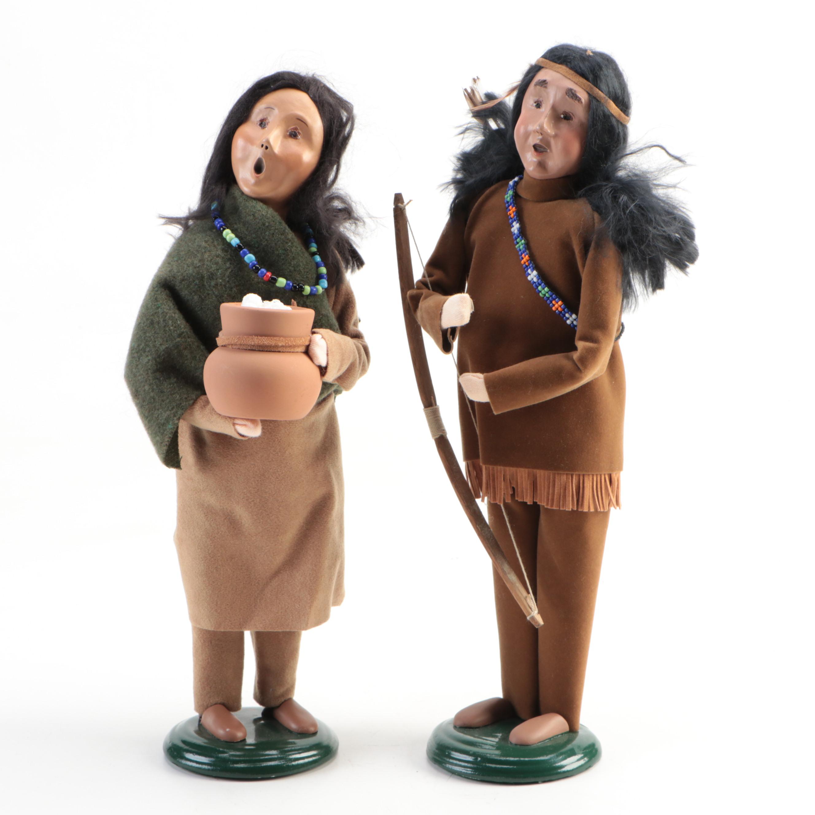Byers' Choice Thanksgiving-Themed "The Carolers" Figurines, 1990s and 2000s