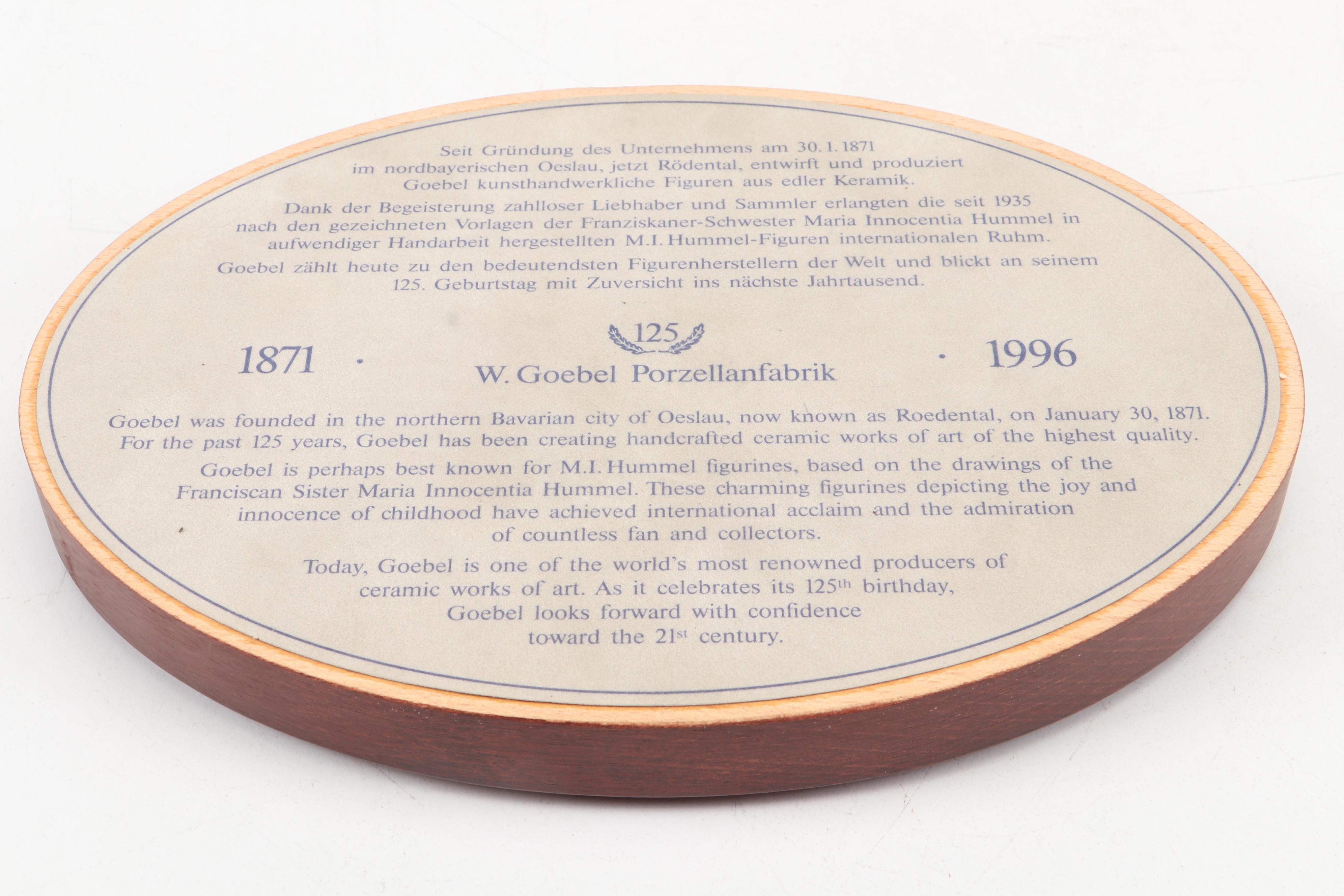 Goebel Porcelain "Love's Bounty" 125th Anniversary Commemorative Figurine