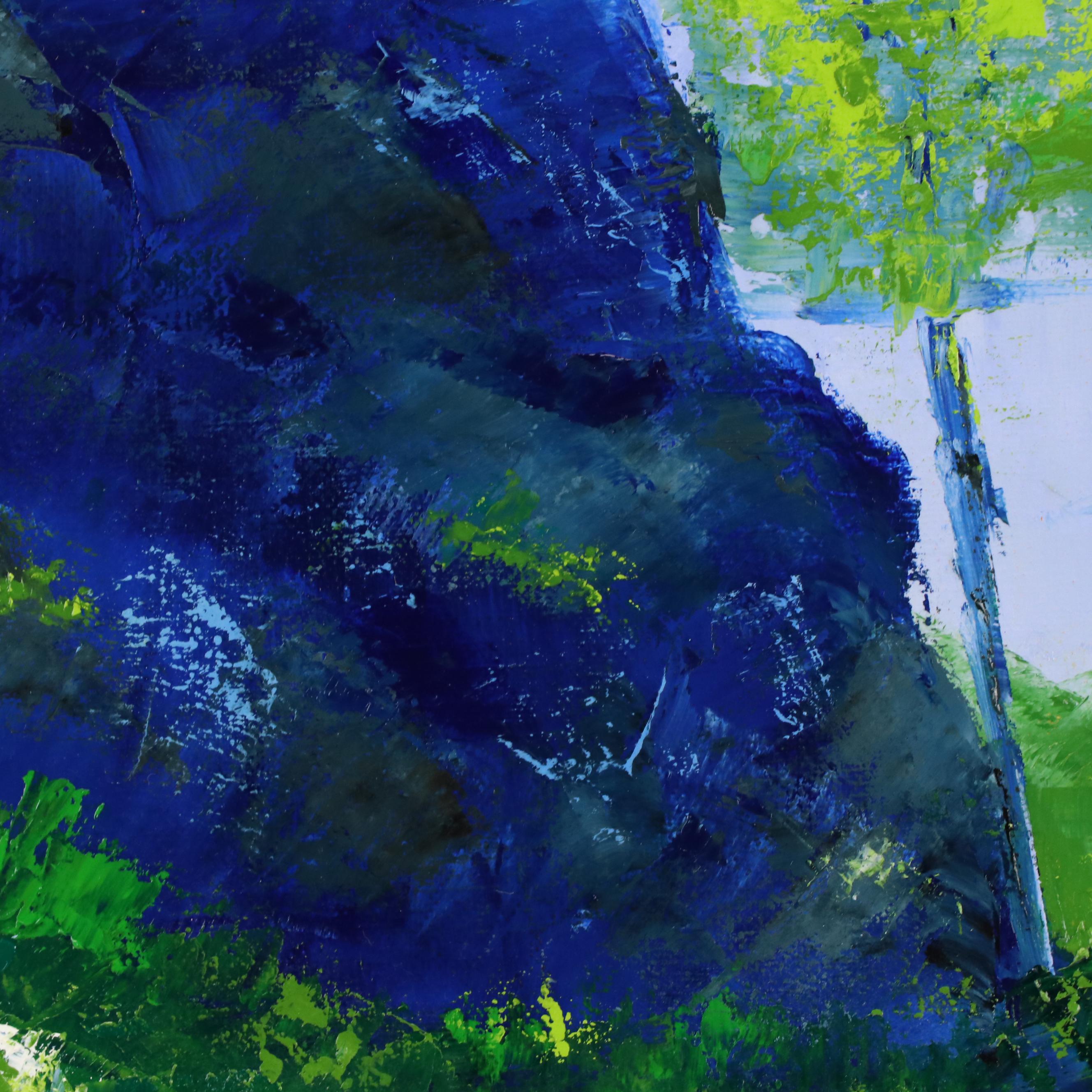 Dottie Abramowski Woodland Landscape Oil Painting "Linda," 21st Century