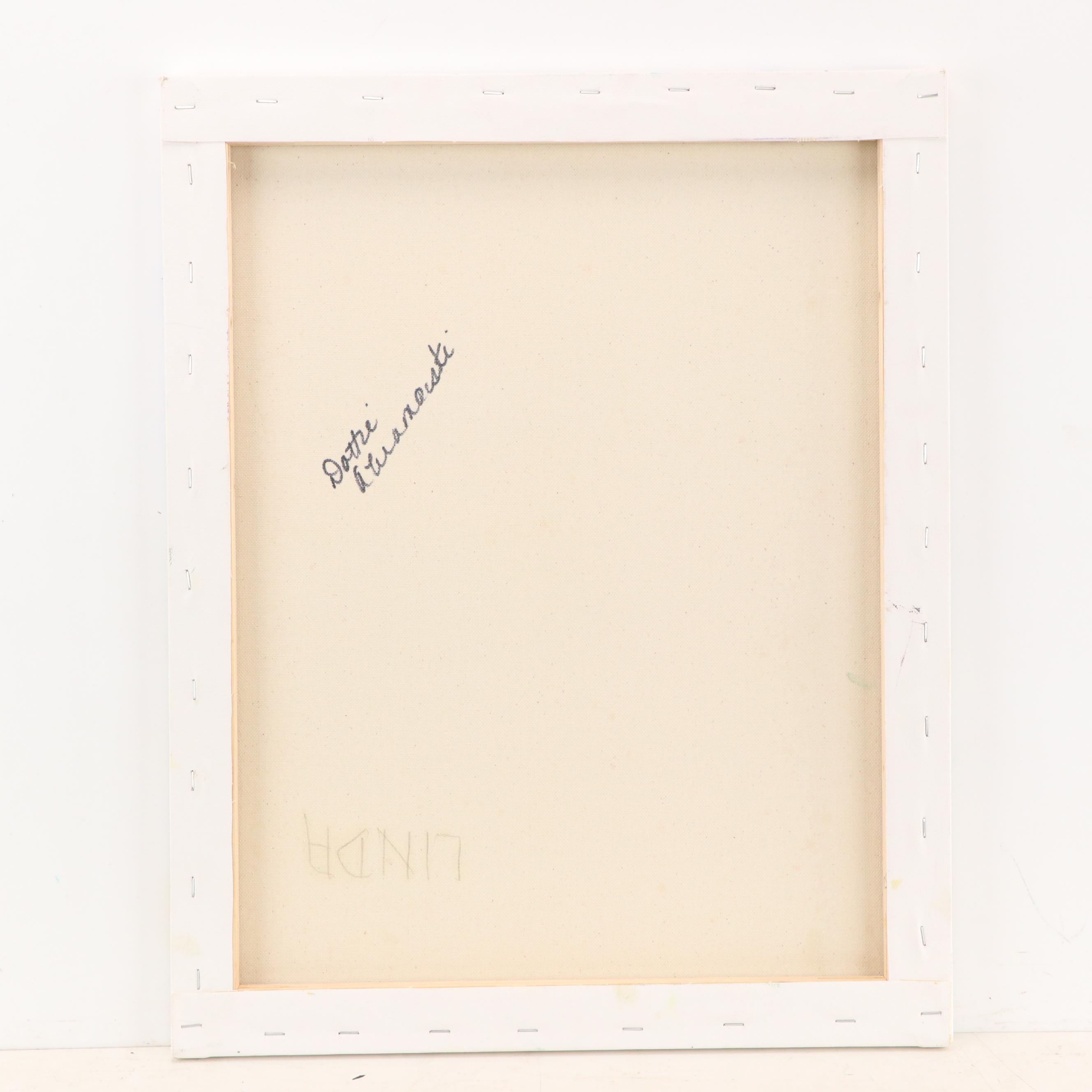 Dottie Abramowski Woodland Landscape Oil Painting "Linda," 21st Century