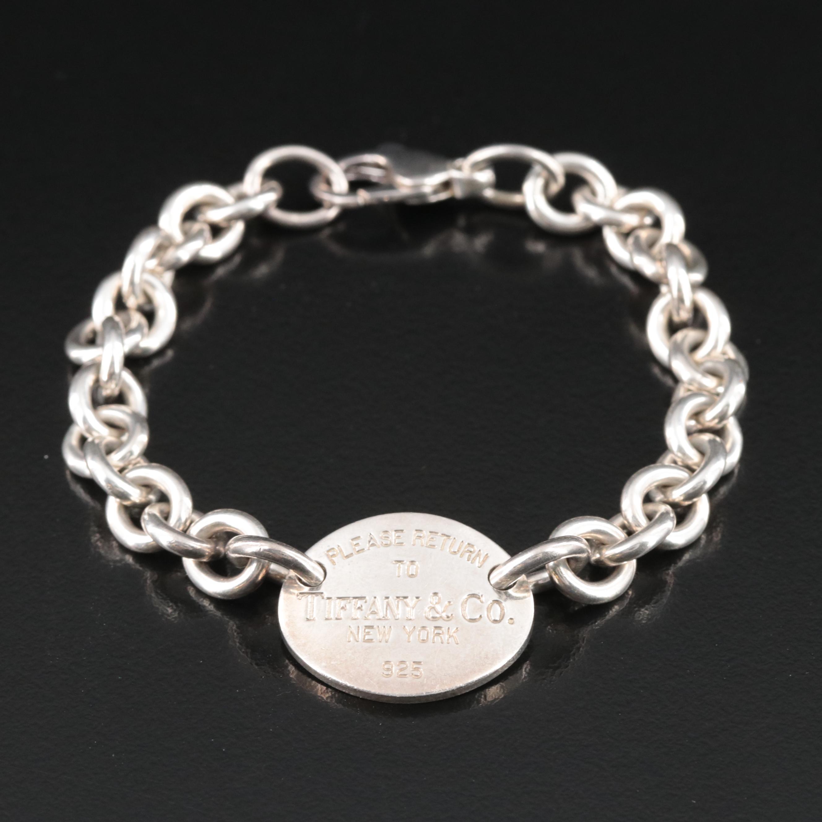 Tiffany & Co. Return to Tiffany Sterling Oval Tag Bracelet