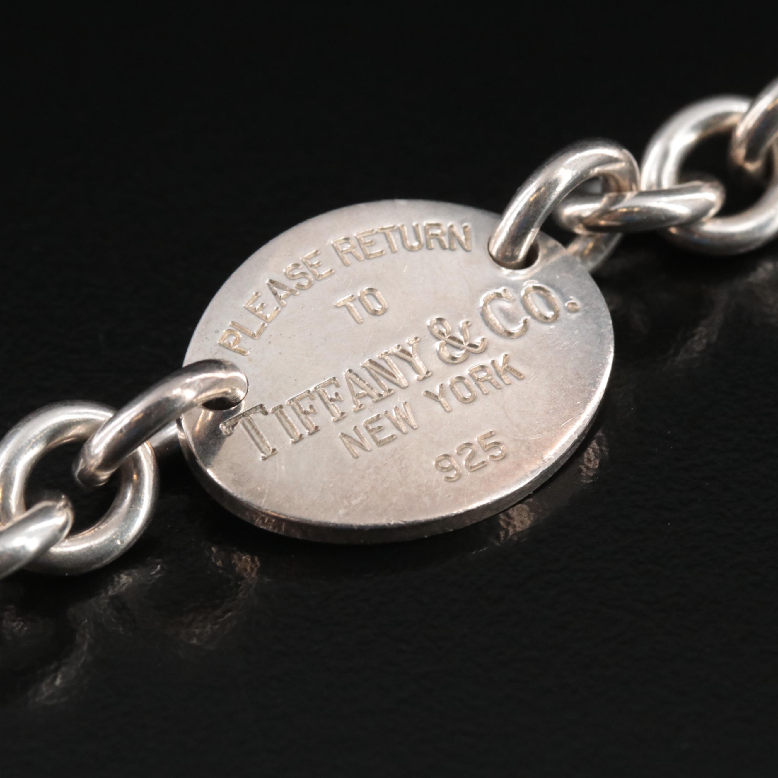 Tiffany & Co. Return to Tiffany Sterling Oval Tag Bracelet