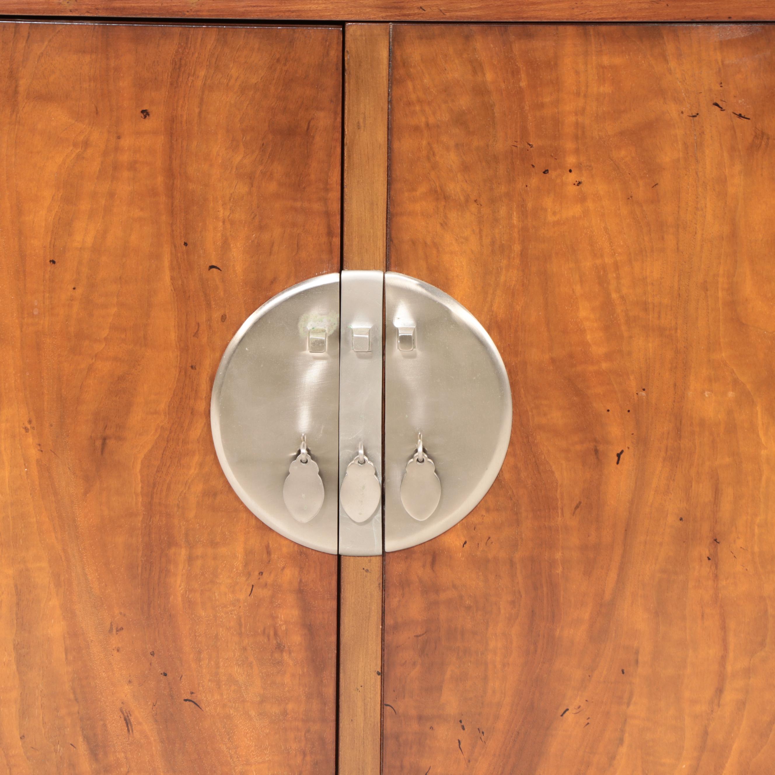 Baker Furniture Chinese Style Walnut Cabinet