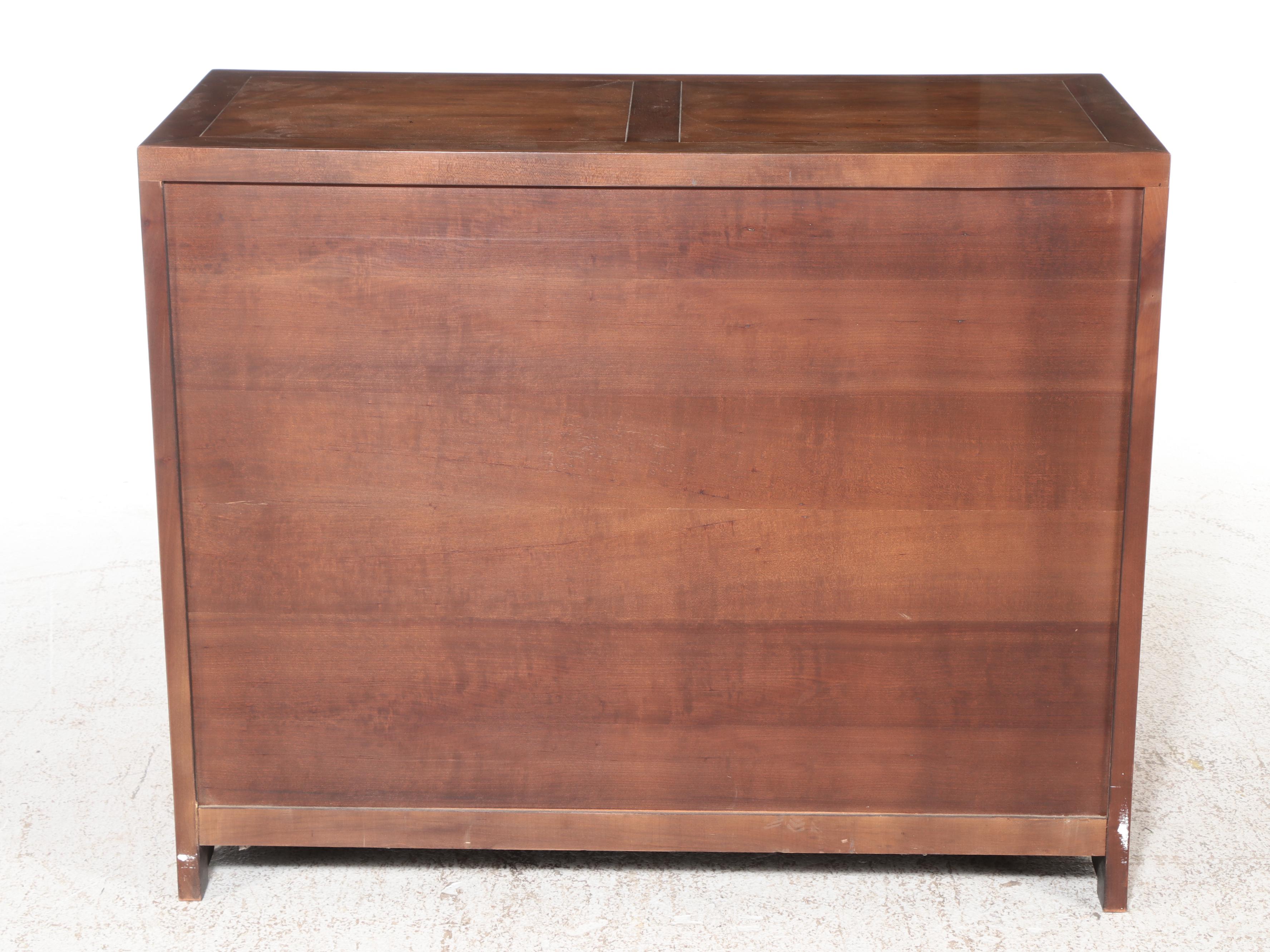 Baker Furniture Chinese Style Walnut Cabinet
