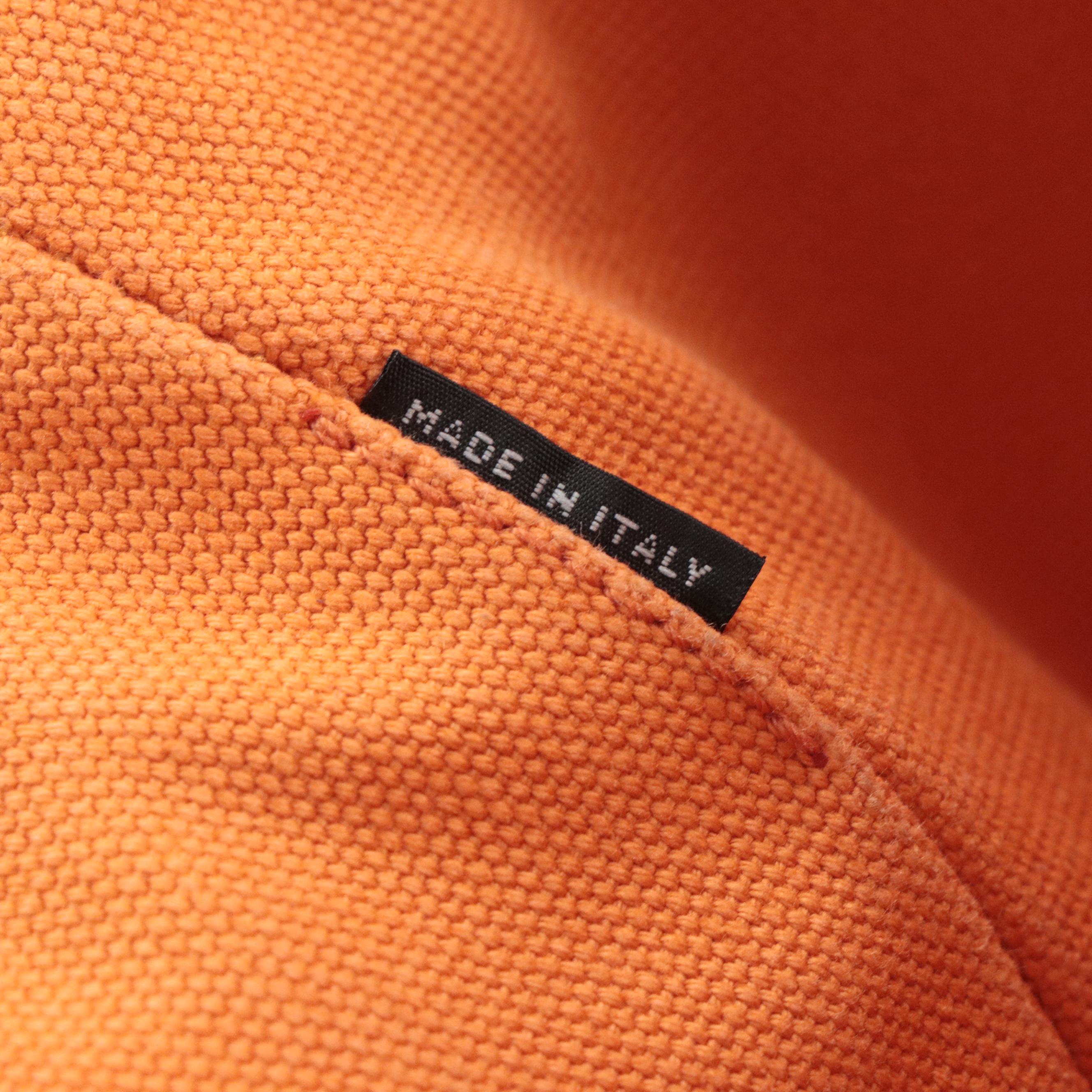 Prada Canapa Tote Bag in Orange Canvas