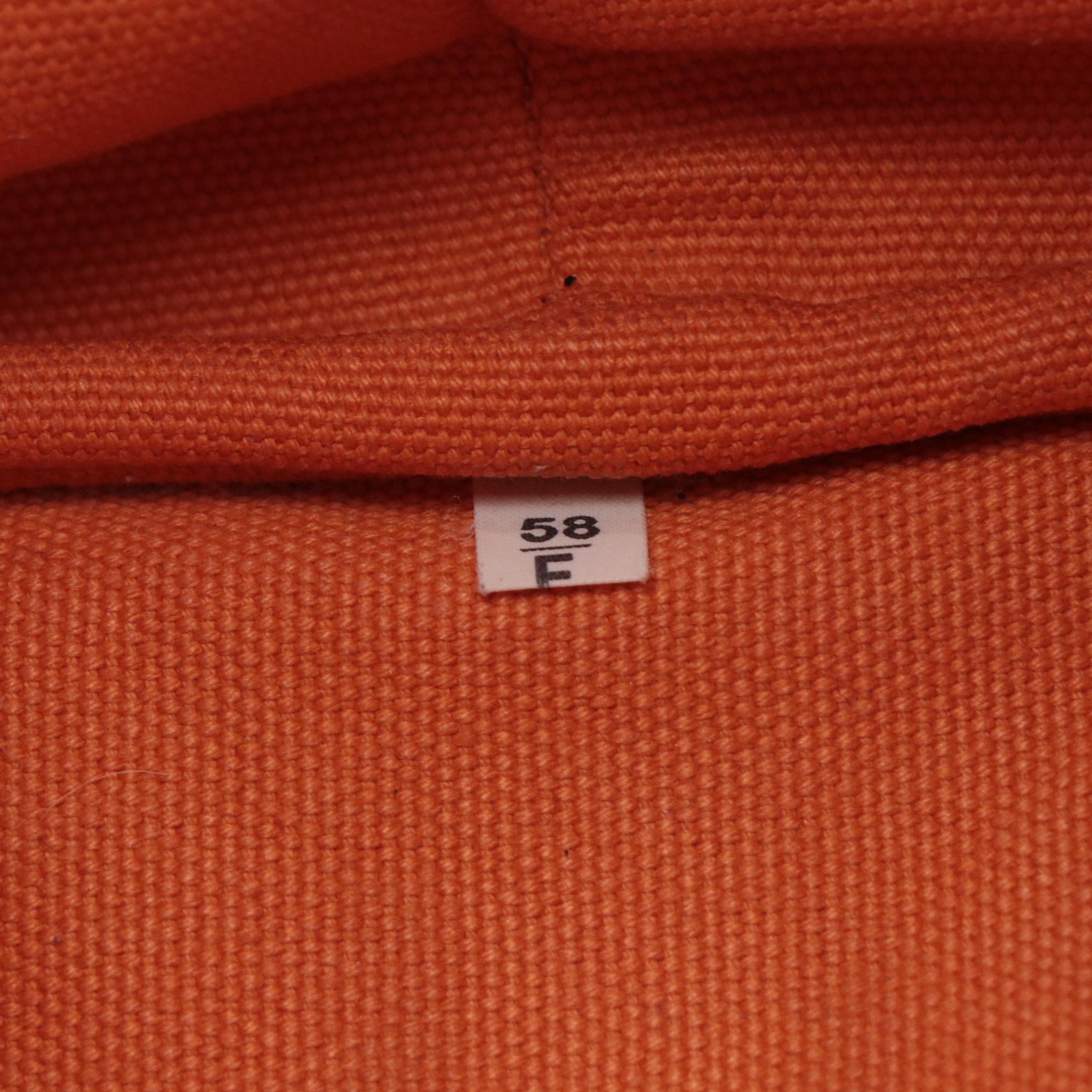 Prada Canapa Tote Bag in Orange Canvas