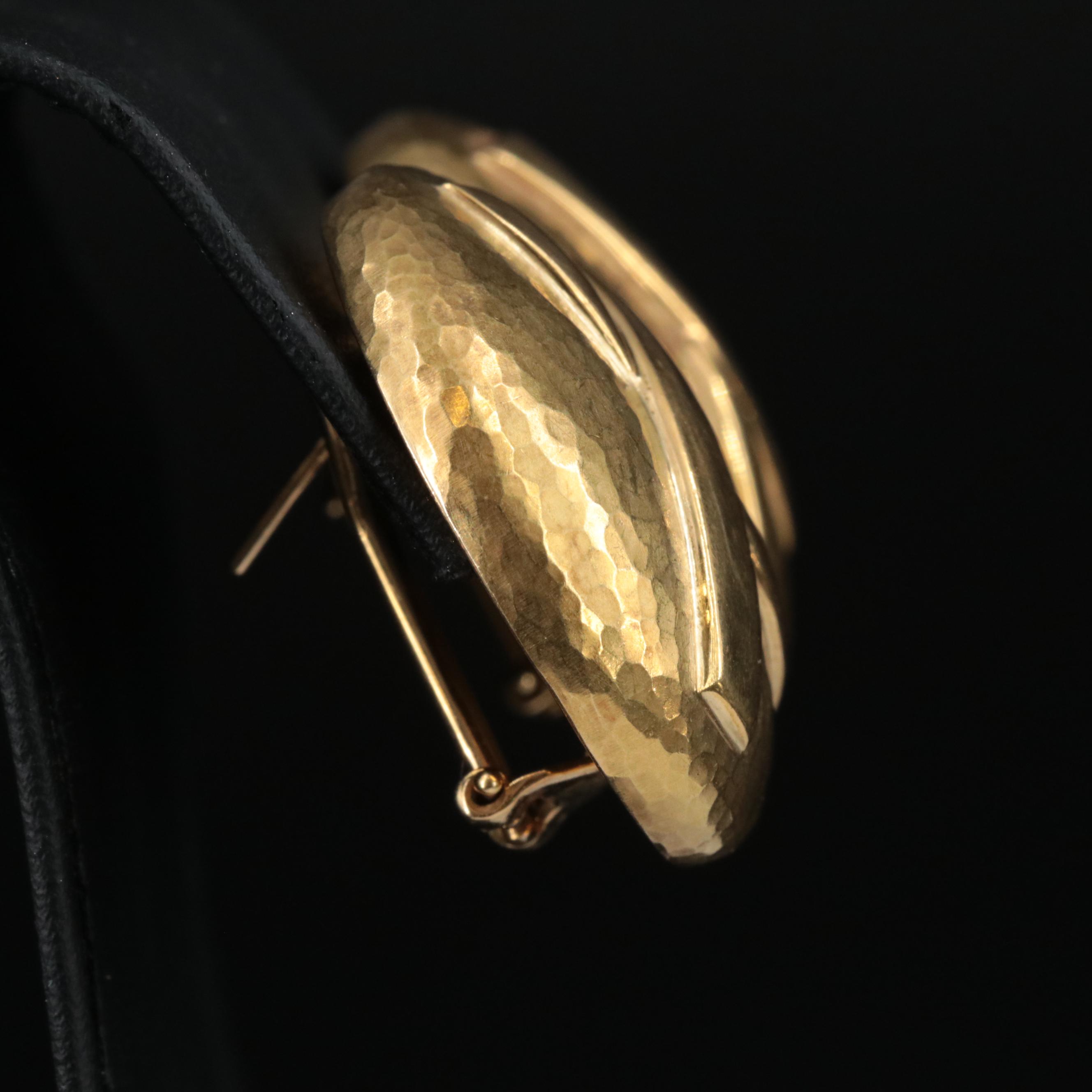 Paloma Picasso for Tiffany & Co. 18K Graffiti X Hammered Convertible Earrings