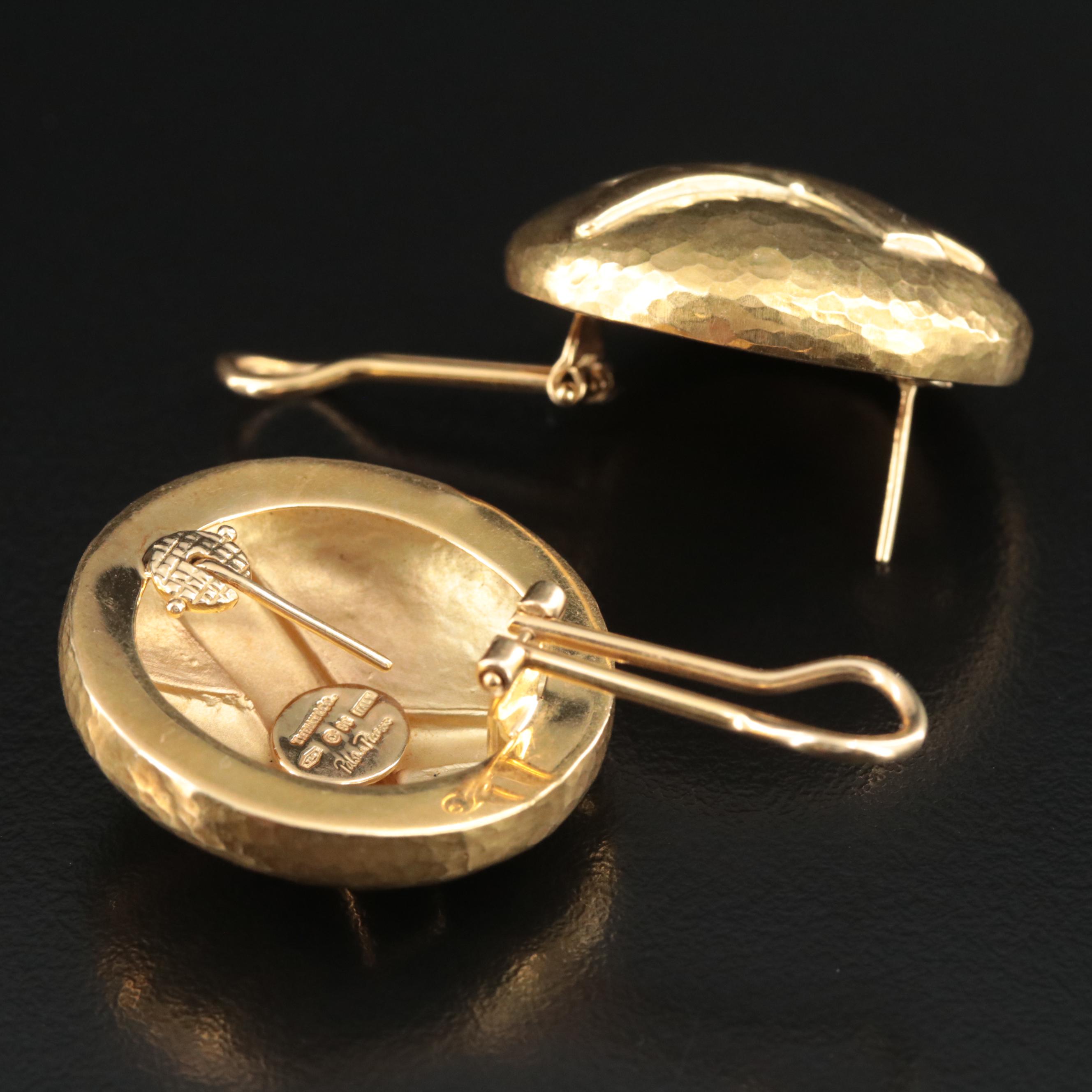 Paloma Picasso for Tiffany & Co. 18K Graffiti X Hammered Convertible Earrings