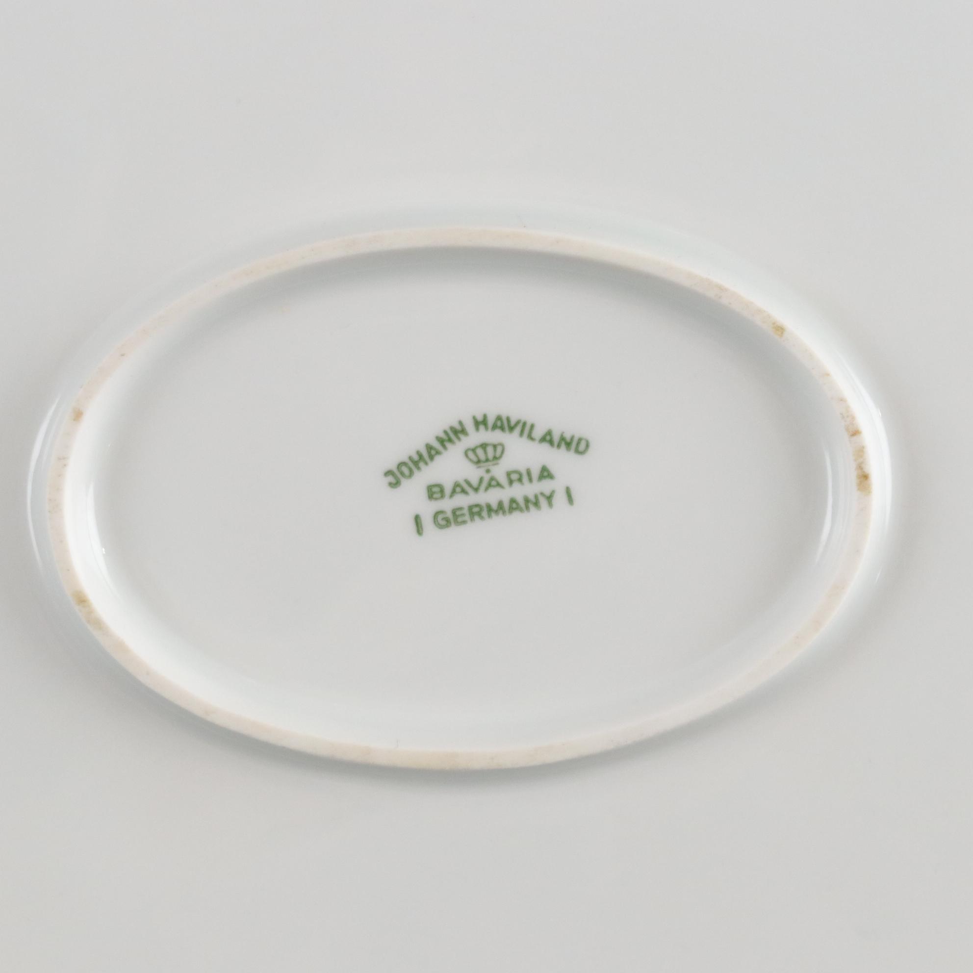 Johann Haviland "Blue Garland" Platinum Rim Dinnerware