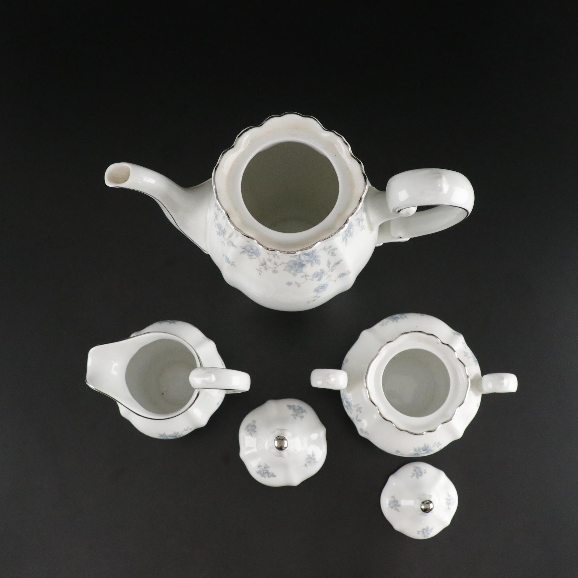 Johann Haviland "Blue Garland" Platinum Rim Dinnerware