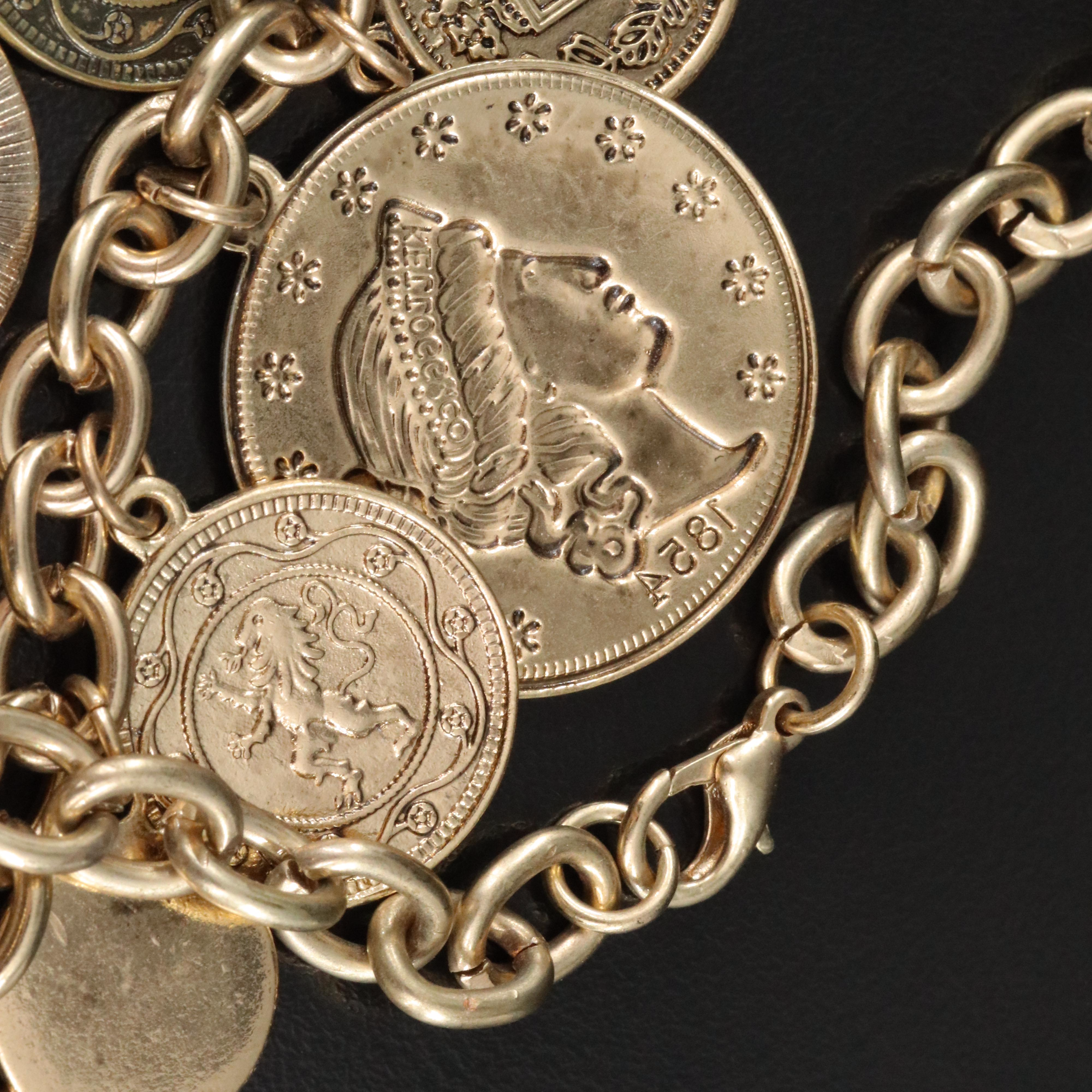 Tiered Replica Coin Necklace