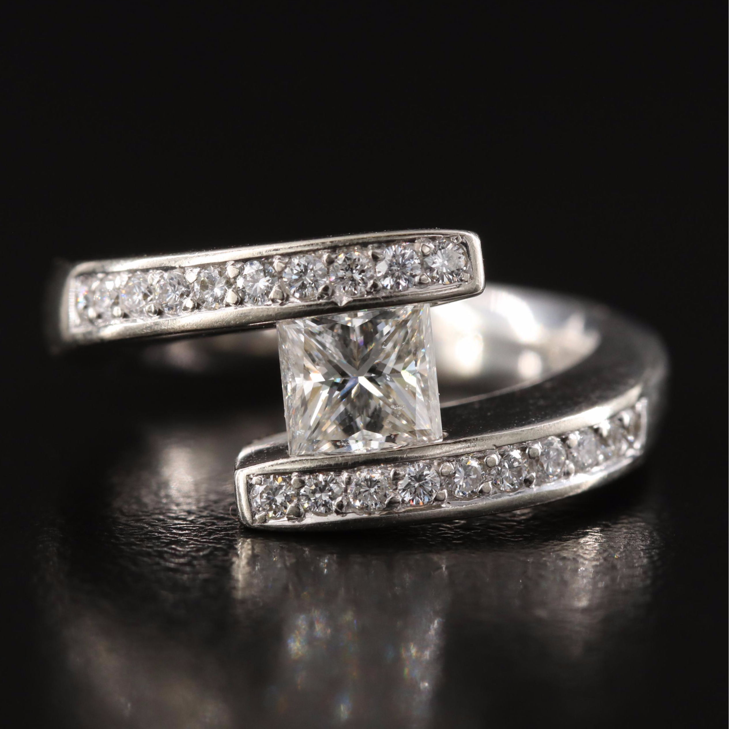 Gelin Abaci Tension Collection 14K 1.30 CTW Diamond Bypass Ring