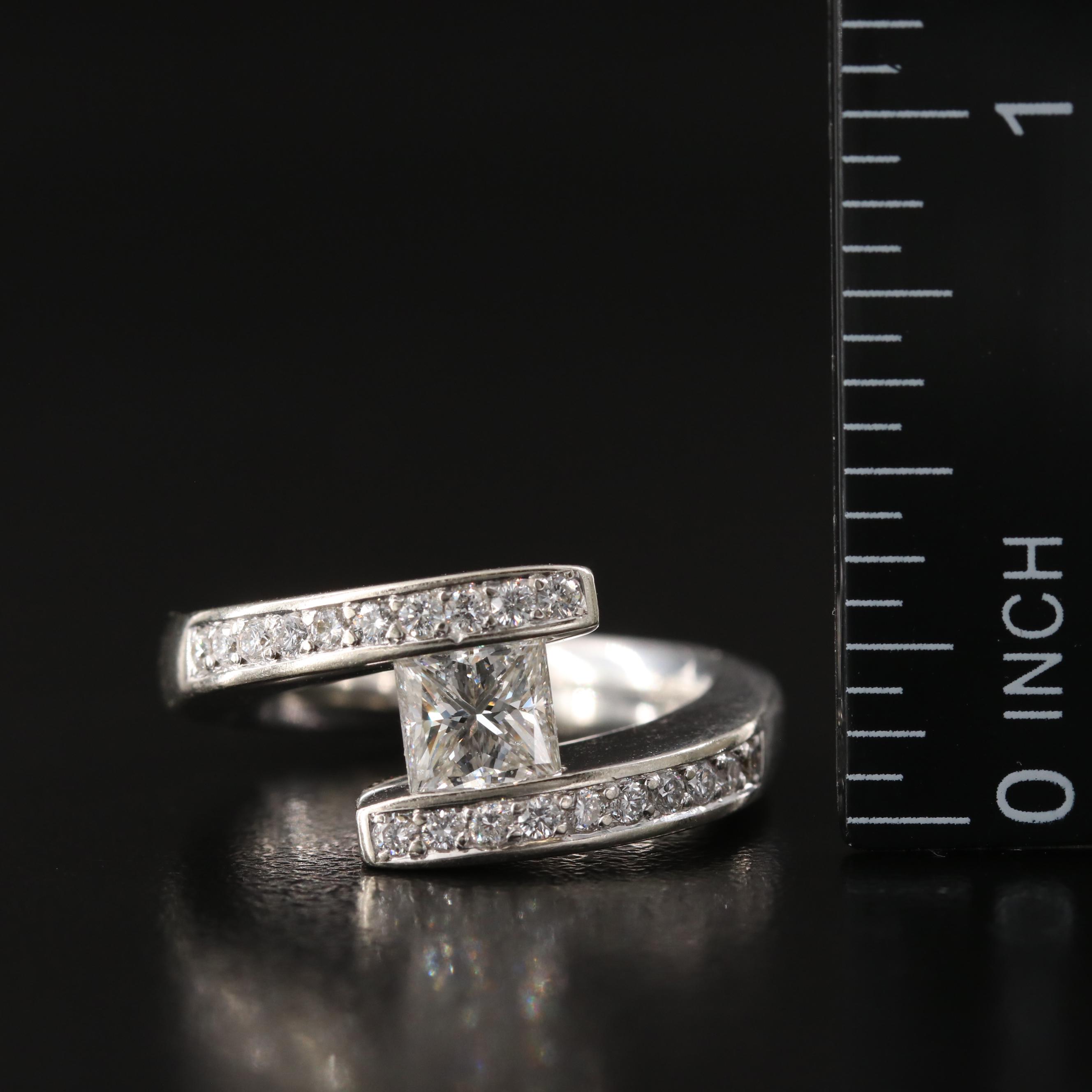 Gelin Abaci Tension Collection 14K 1.30 CTW Diamond Bypass Ring