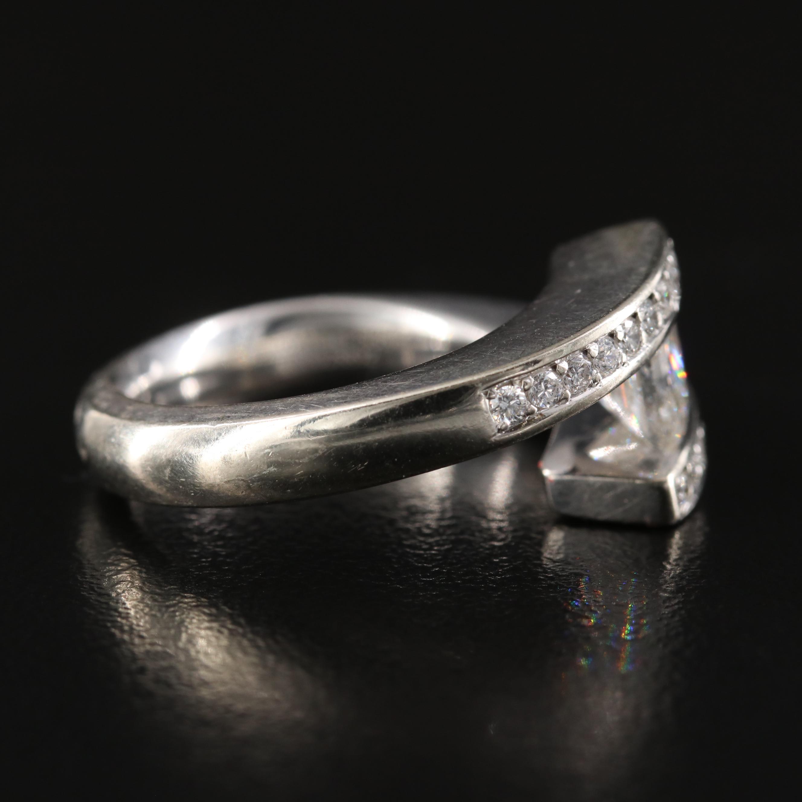 Gelin Abaci Tension Collection 14K 1.30 CTW Diamond Bypass Ring