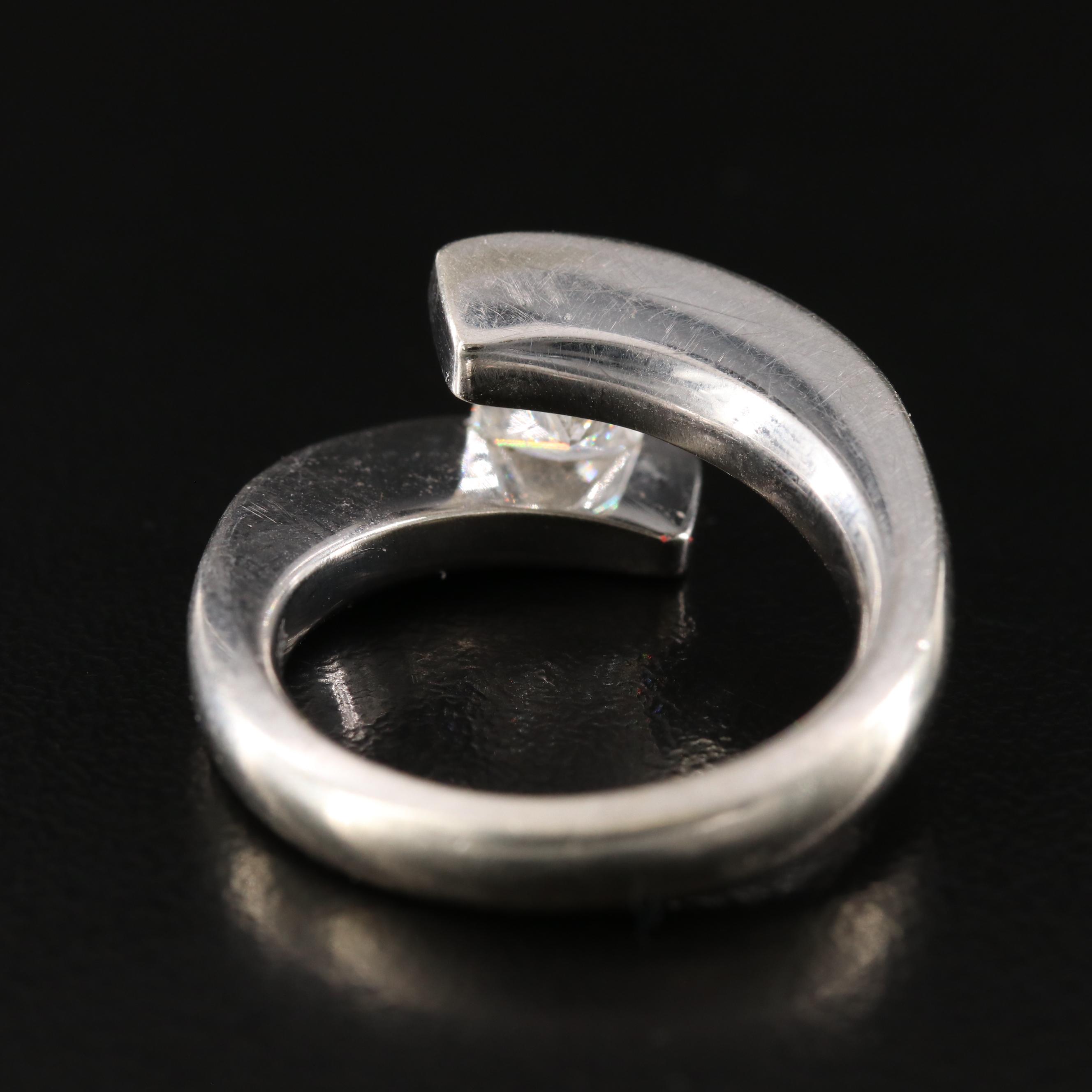 Gelin Abaci Tension Collection 14K 1.30 CTW Diamond Bypass Ring