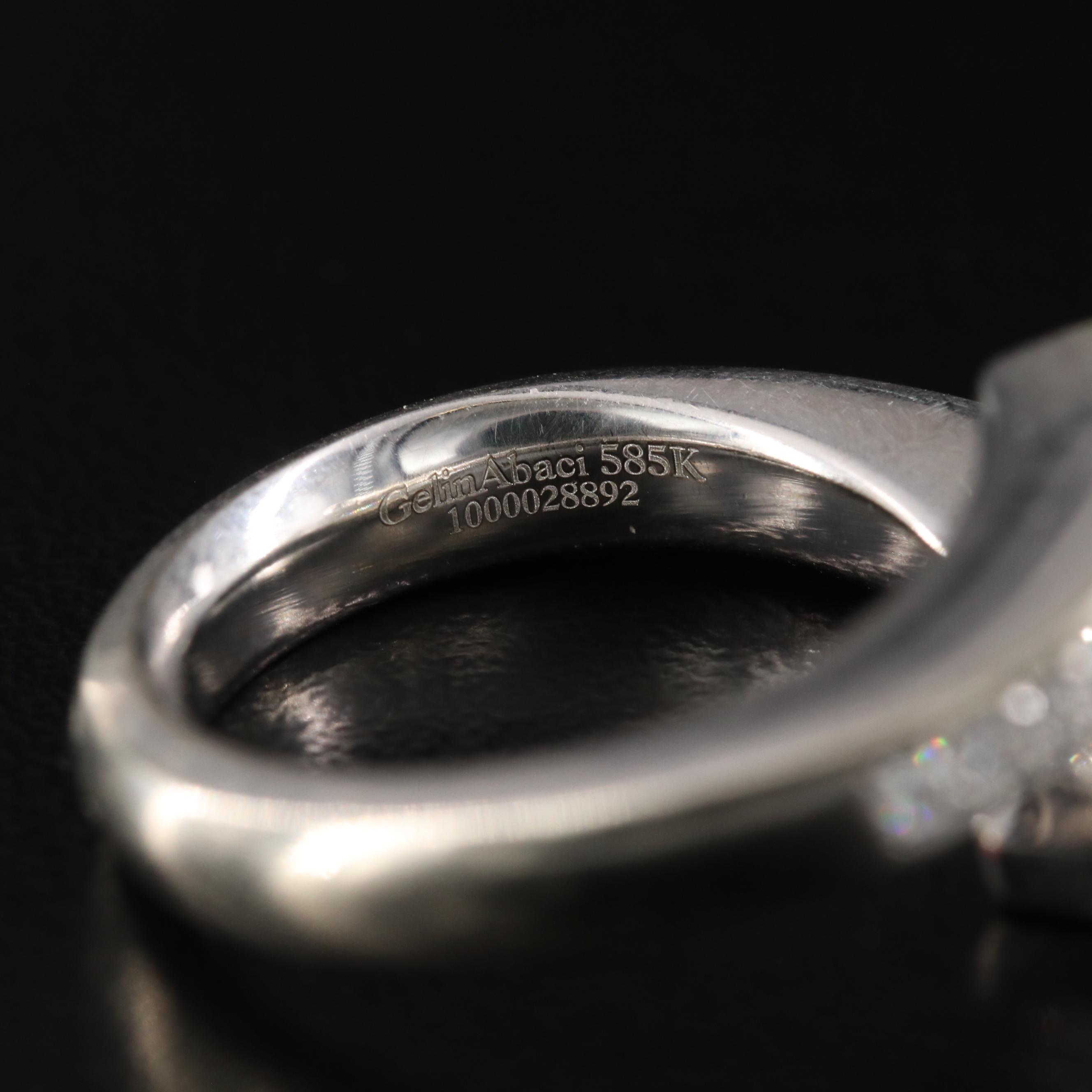 Gelin Abaci Tension Collection 14K 1.30 CTW Diamond Bypass Ring