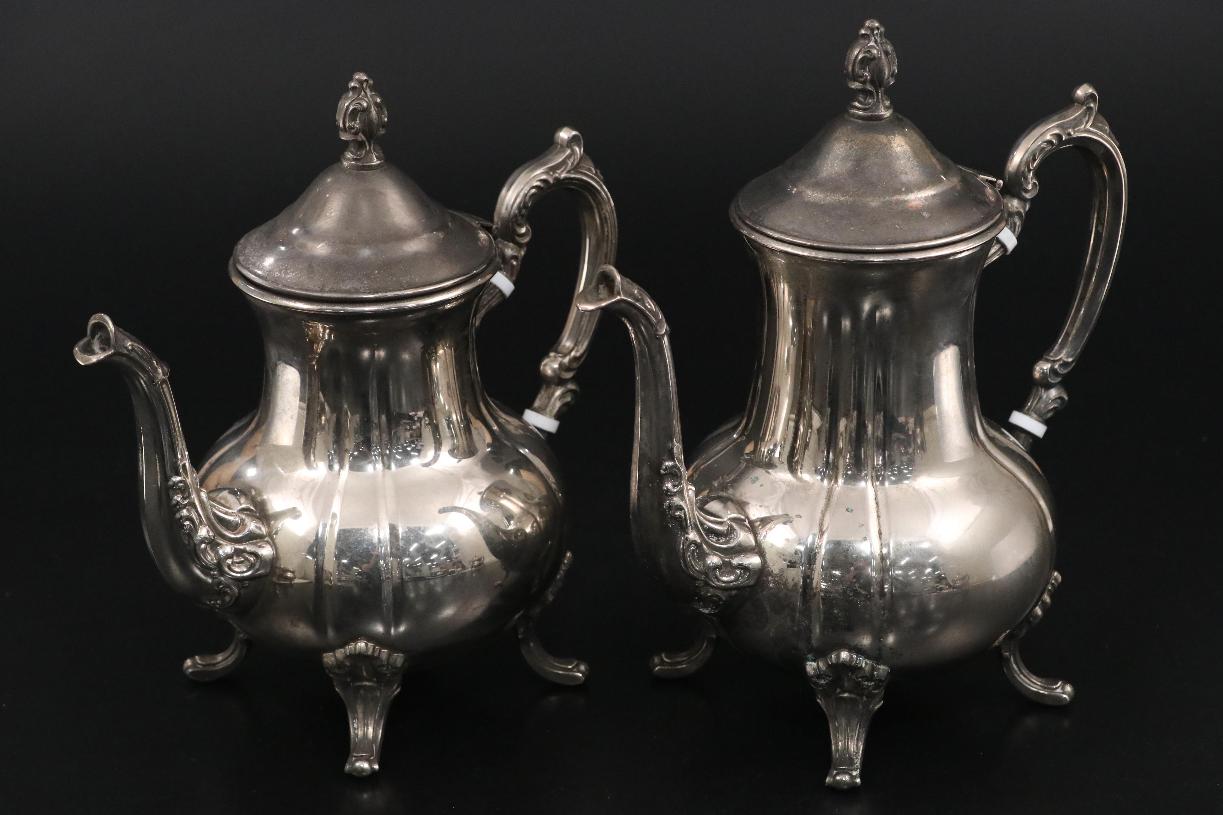 Towle Silver Plate Coffee and Tea Service, 20th C.