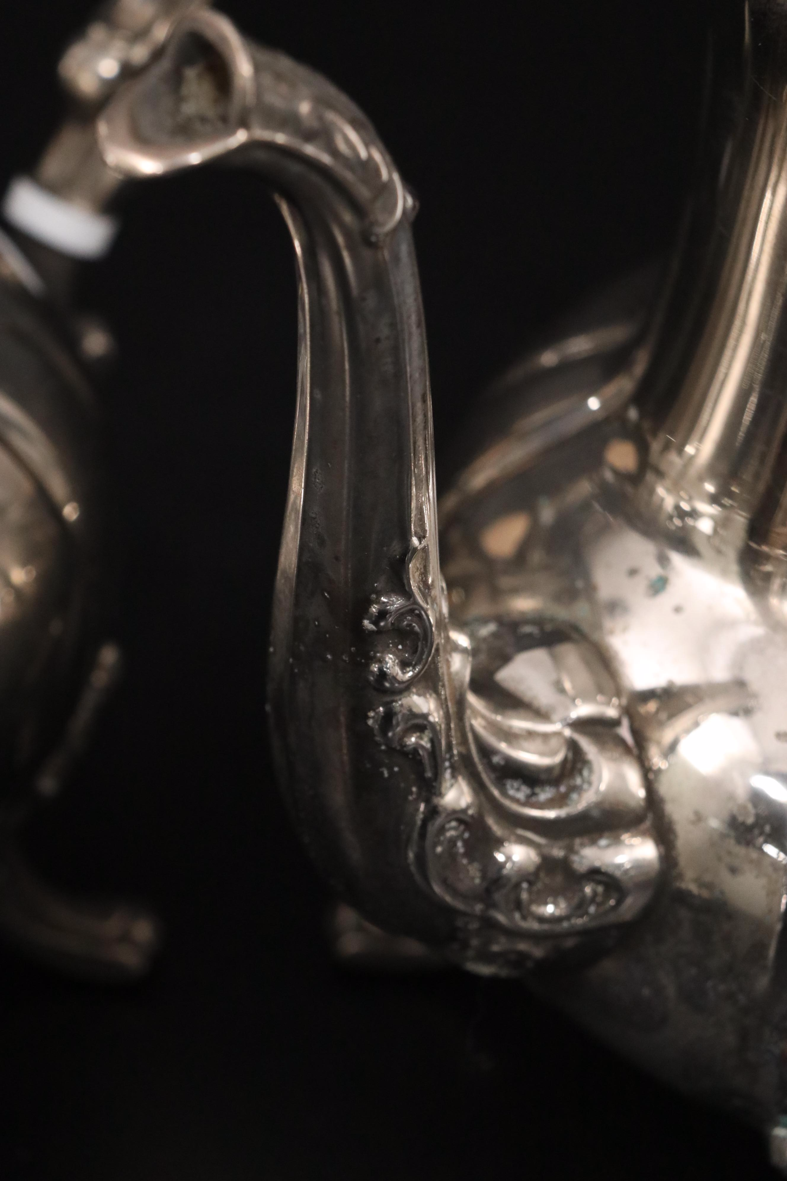 Towle Silver Plate Coffee and Tea Service, 20th C.