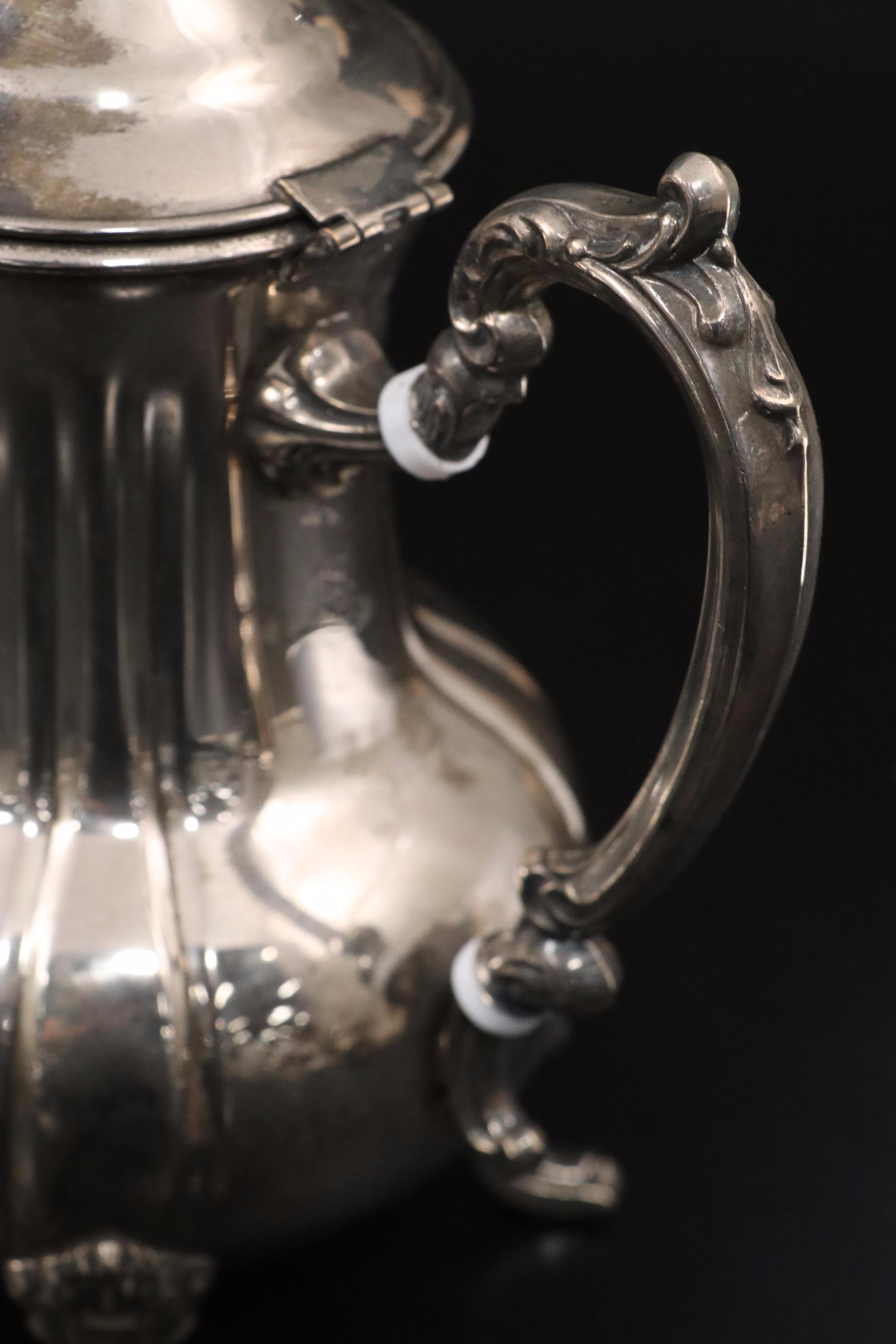 Towle Silver Plate Coffee and Tea Service, 20th C.