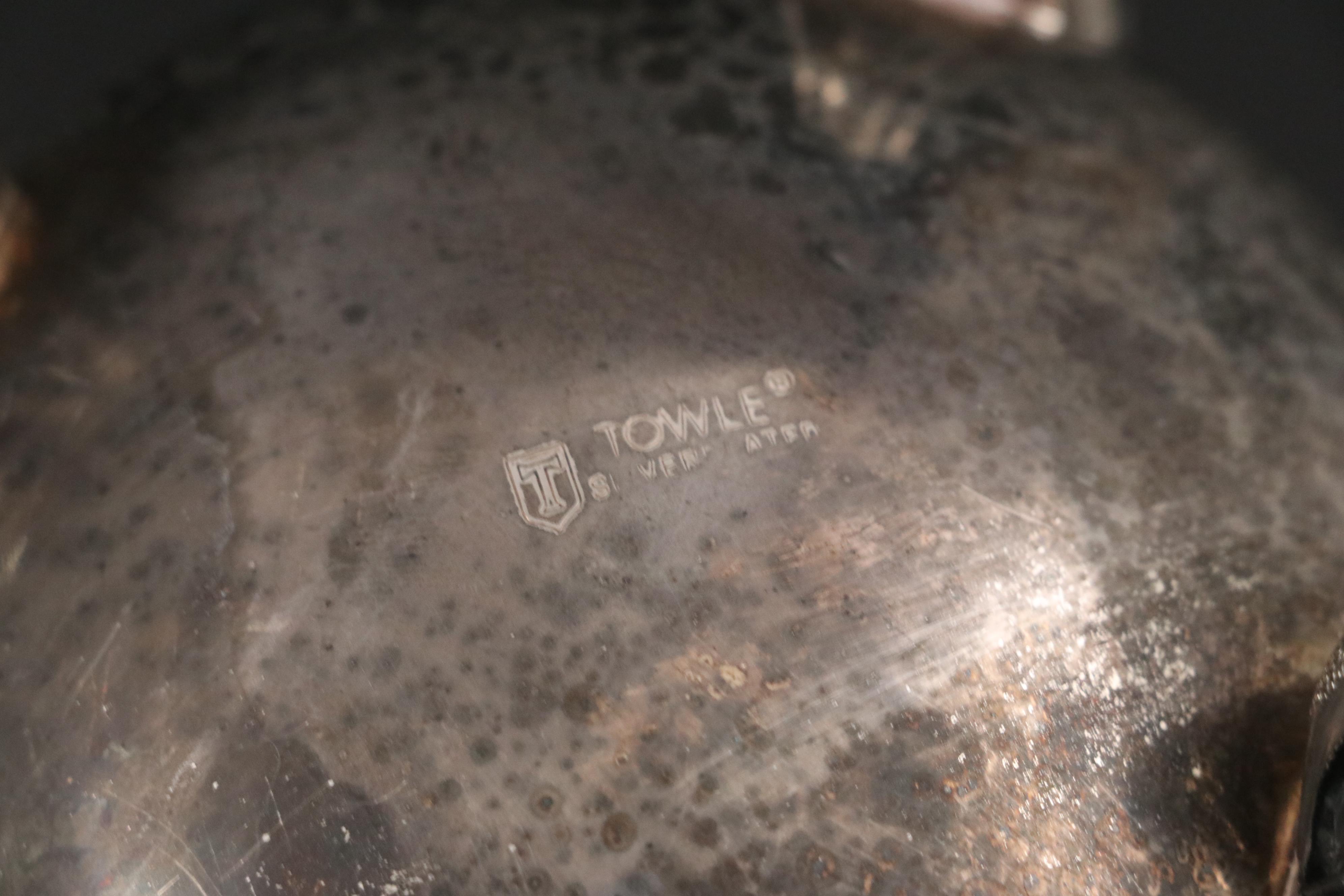 Towle Silver Plate Coffee and Tea Service, 20th C.