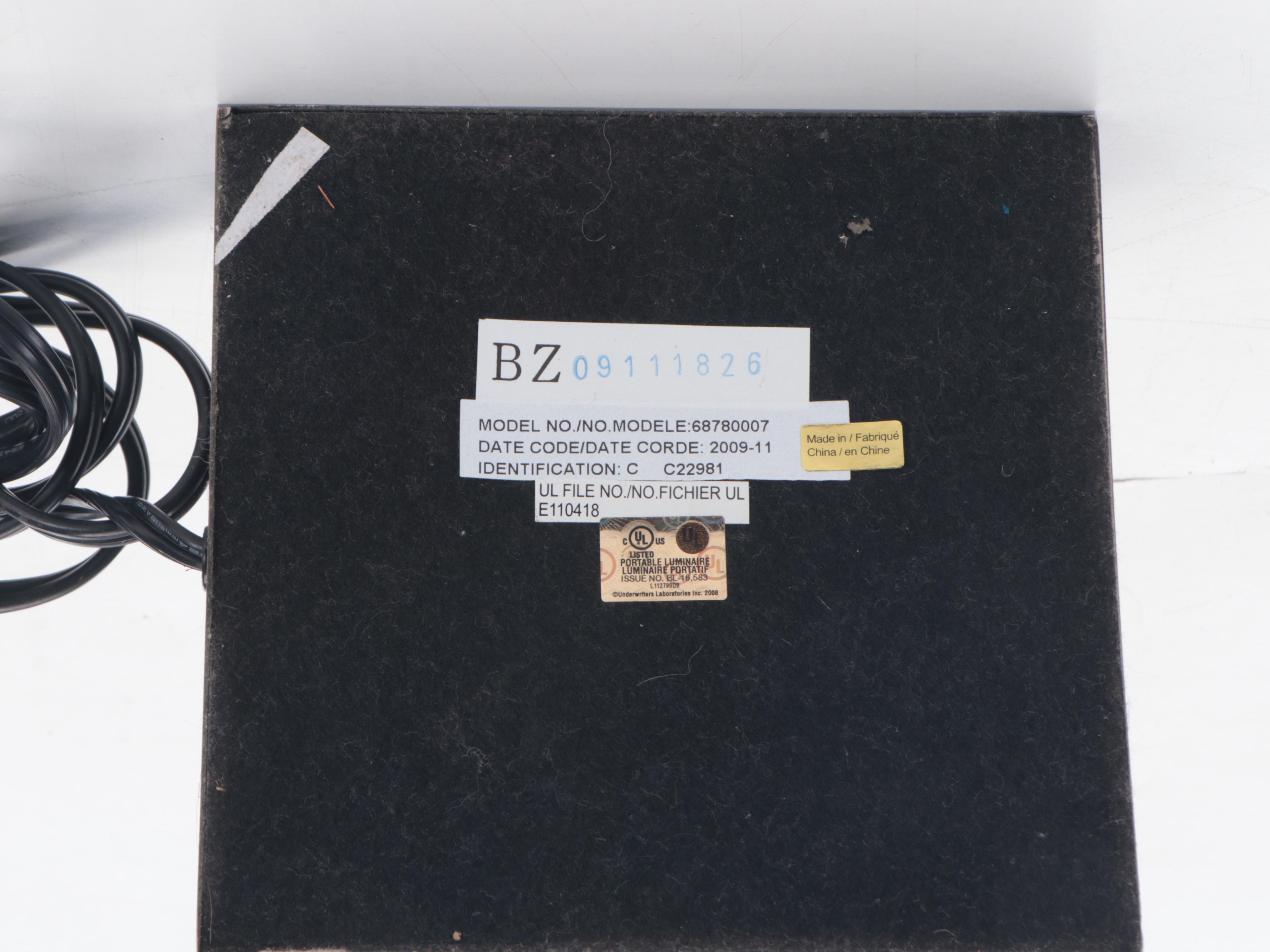 Restoration Hardware Oil Rubbed Bronze Metal Column Table Lamps, 2009