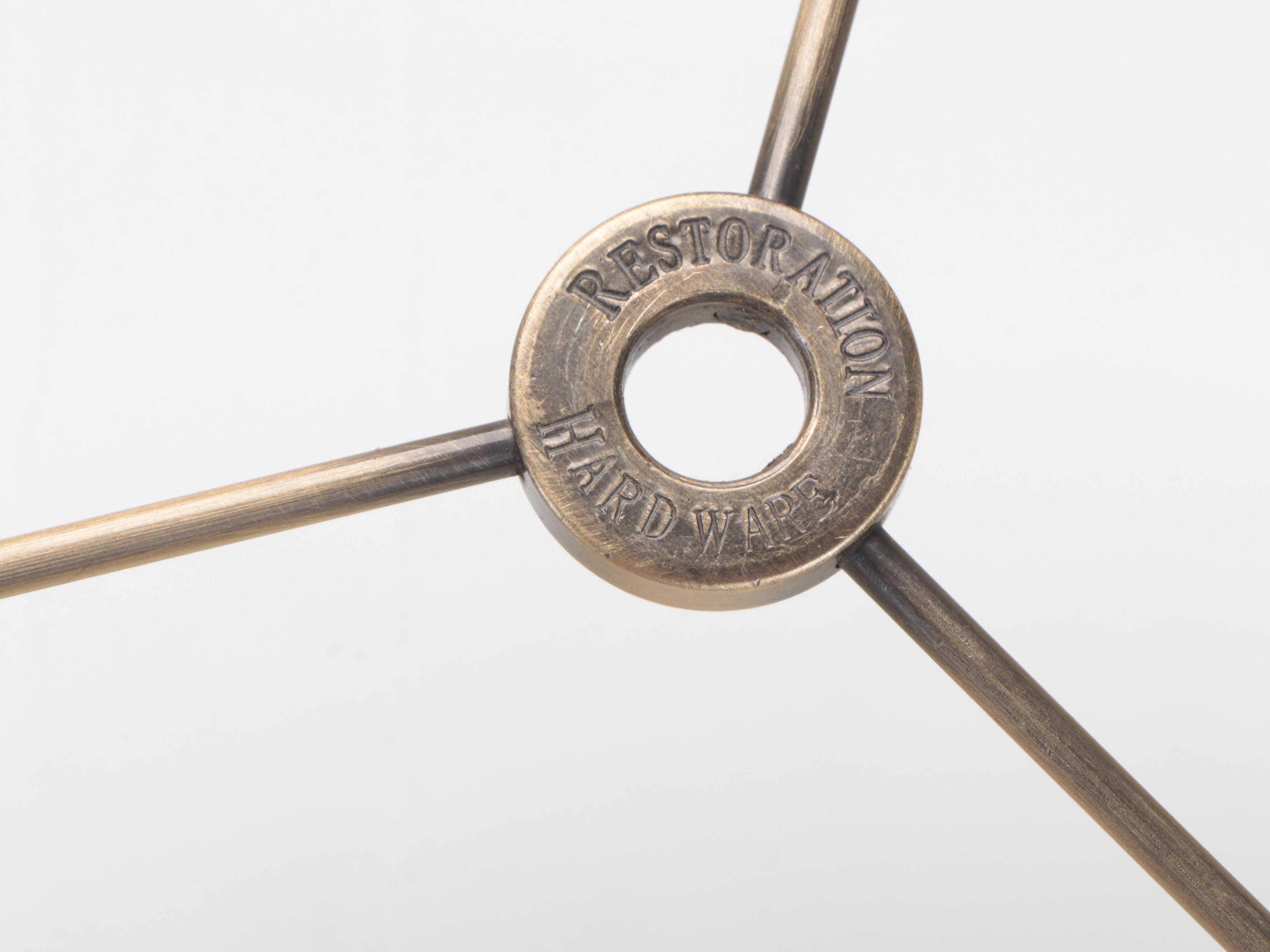 Restoration Hardware Oil Rubbed Bronze Metal Column Table Lamps, 2009