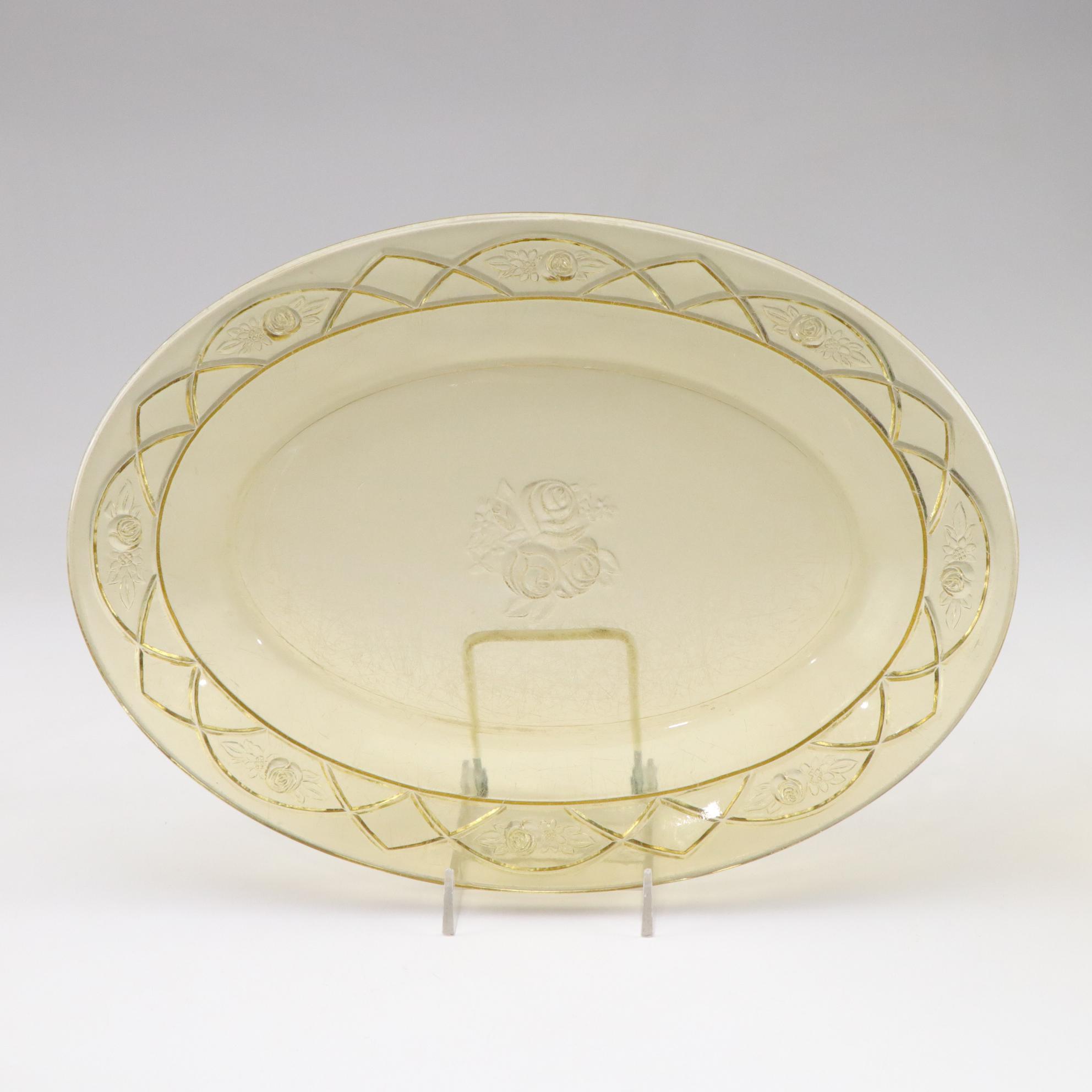 Federal Glass "Rosemary Amber" Depression Glass Dinnerware