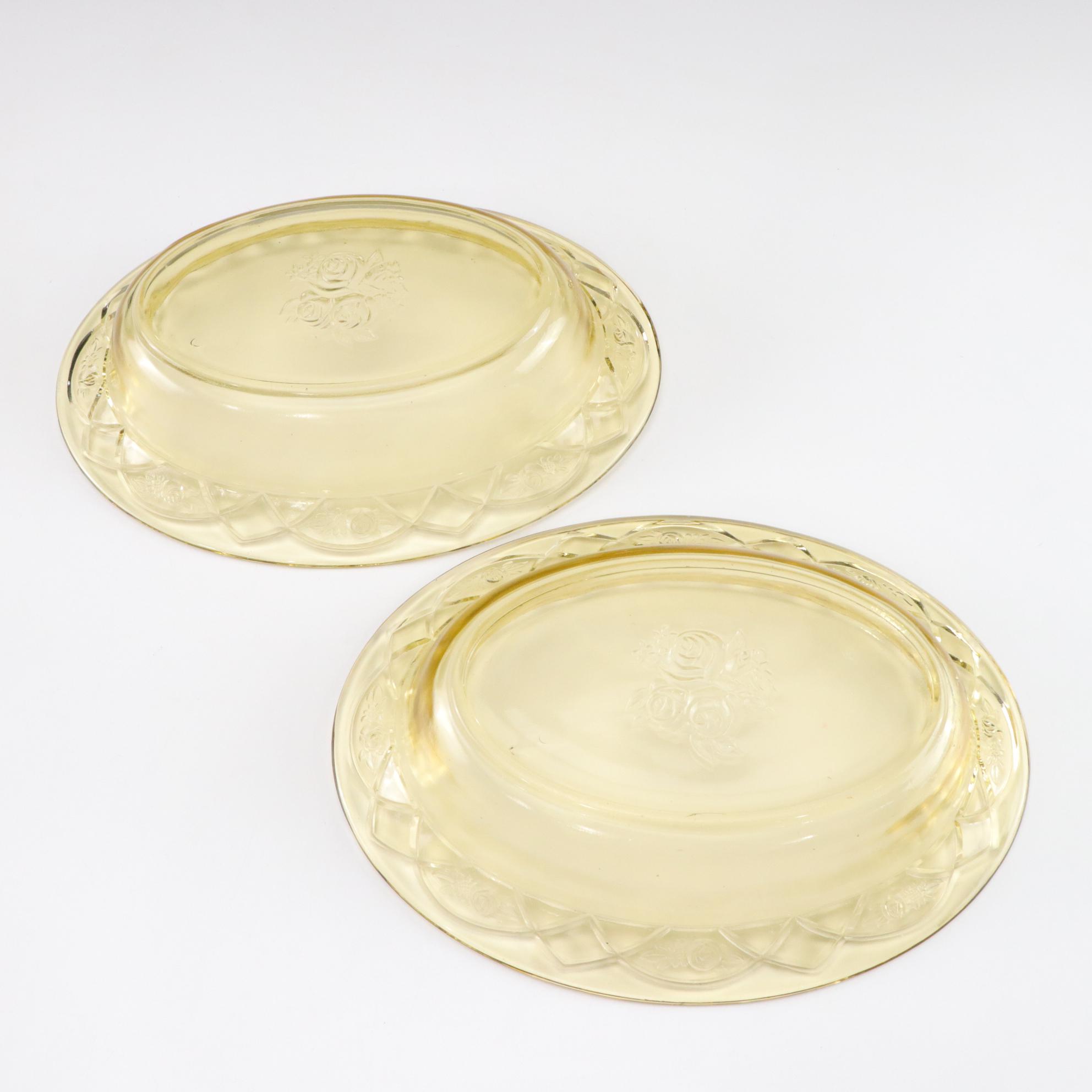 Federal Glass "Rosemary Amber" Depression Glass Dinnerware