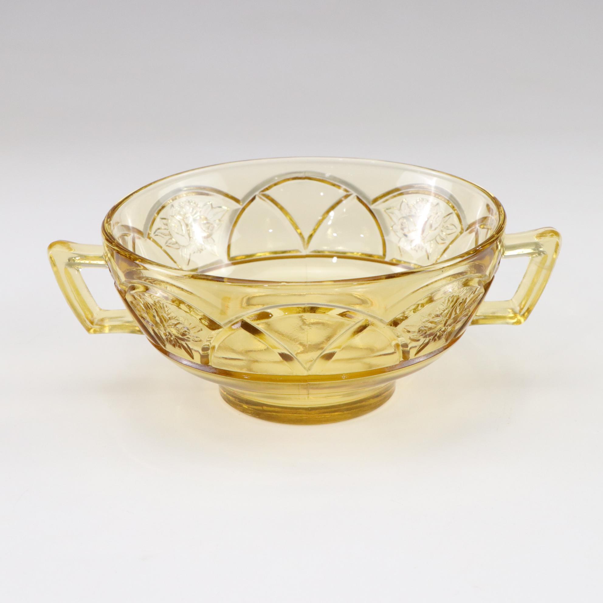 Federal Glass "Rosemary Amber" Depression Glass Dinnerware