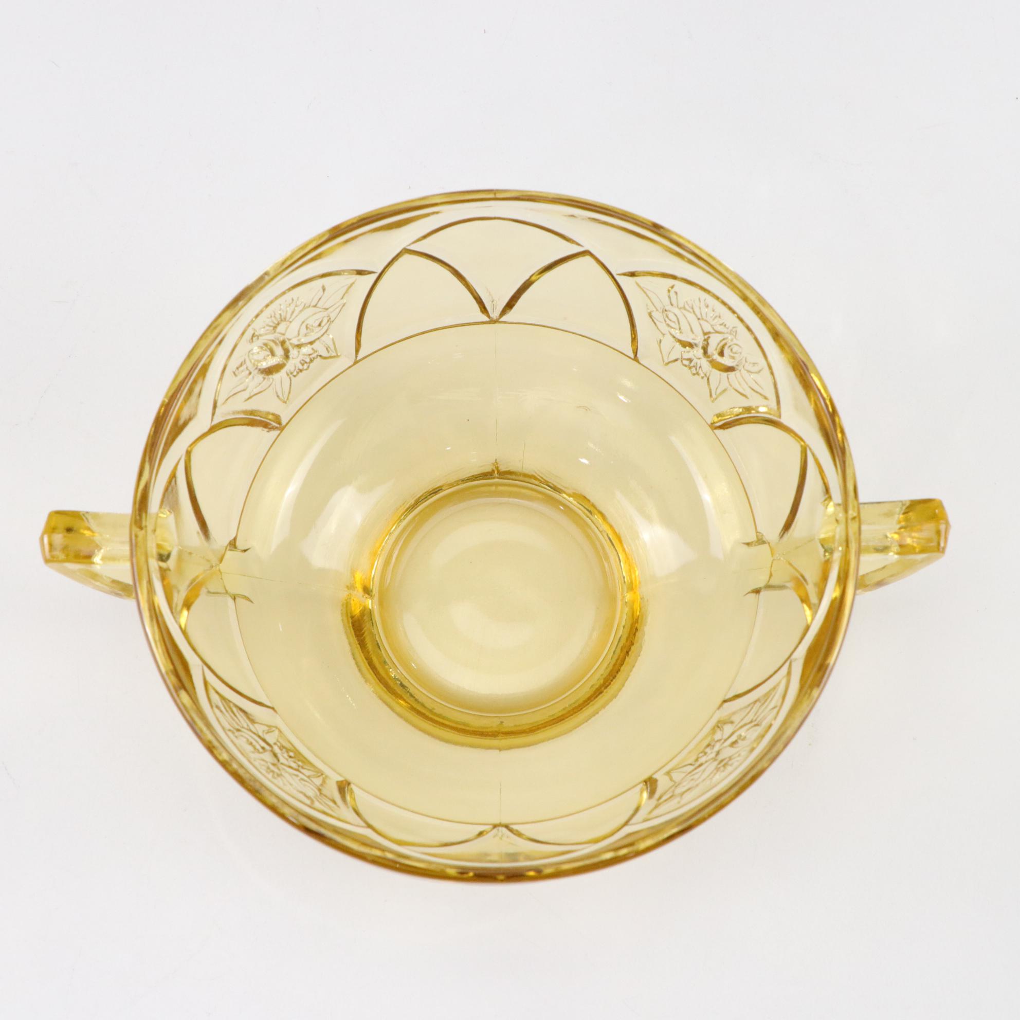 Federal Glass "Rosemary Amber" Depression Glass Dinnerware