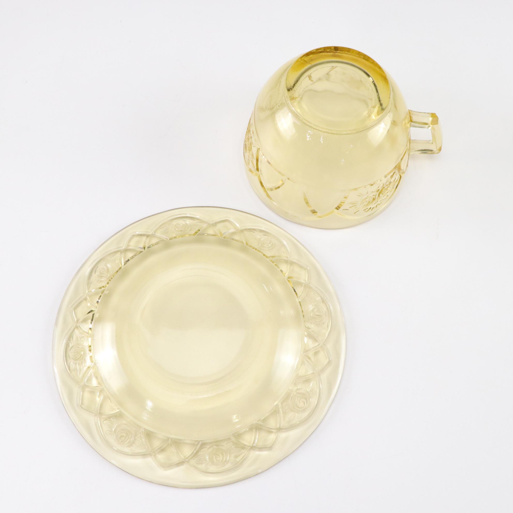 Federal Glass "Rosemary Amber" Depression Glass Dinnerware