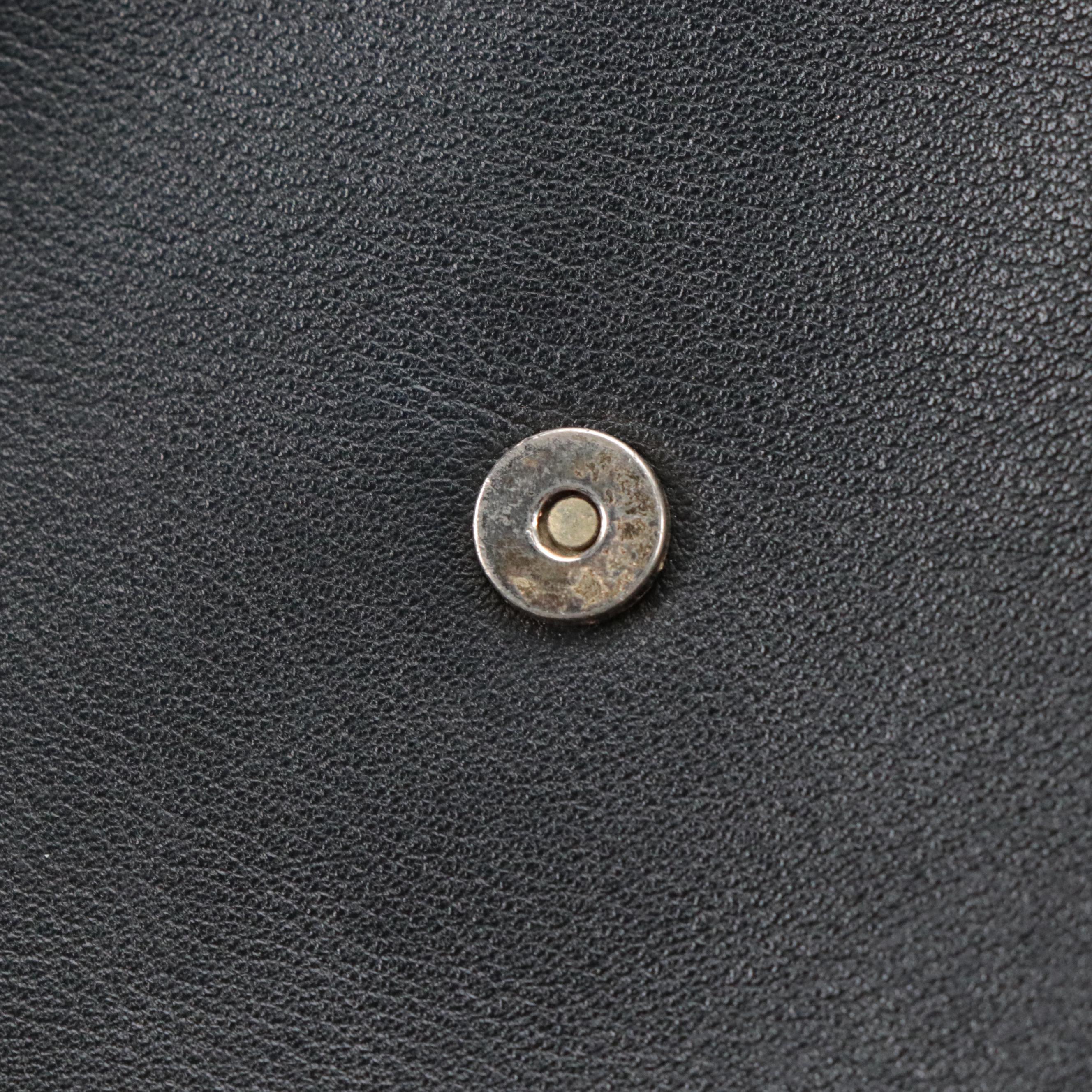 Saint Laurent Classic Cabas Y Two-Way Bag in Black Calfskin Leather