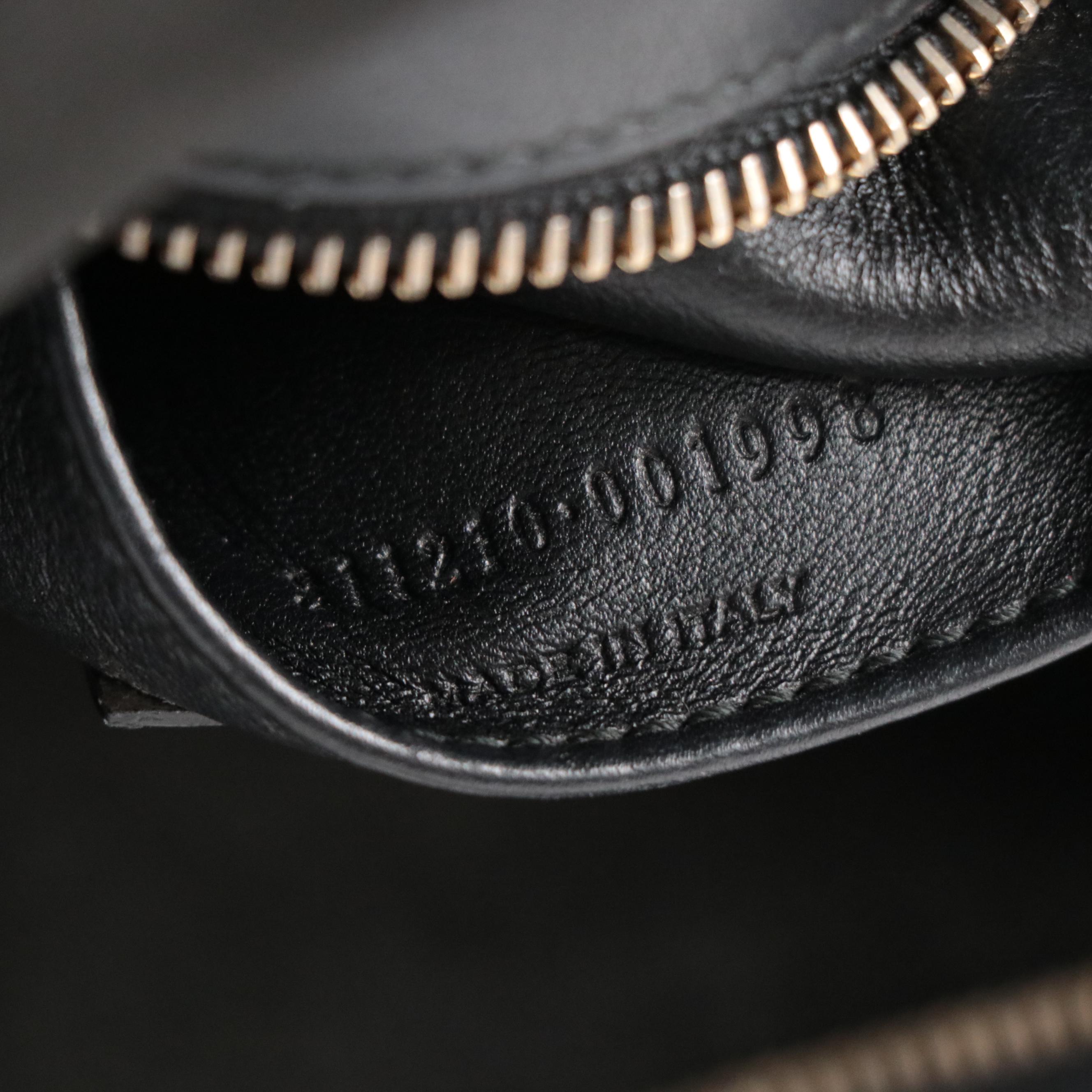 Saint Laurent Classic Cabas Y Two-Way Bag in Black Calfskin Leather