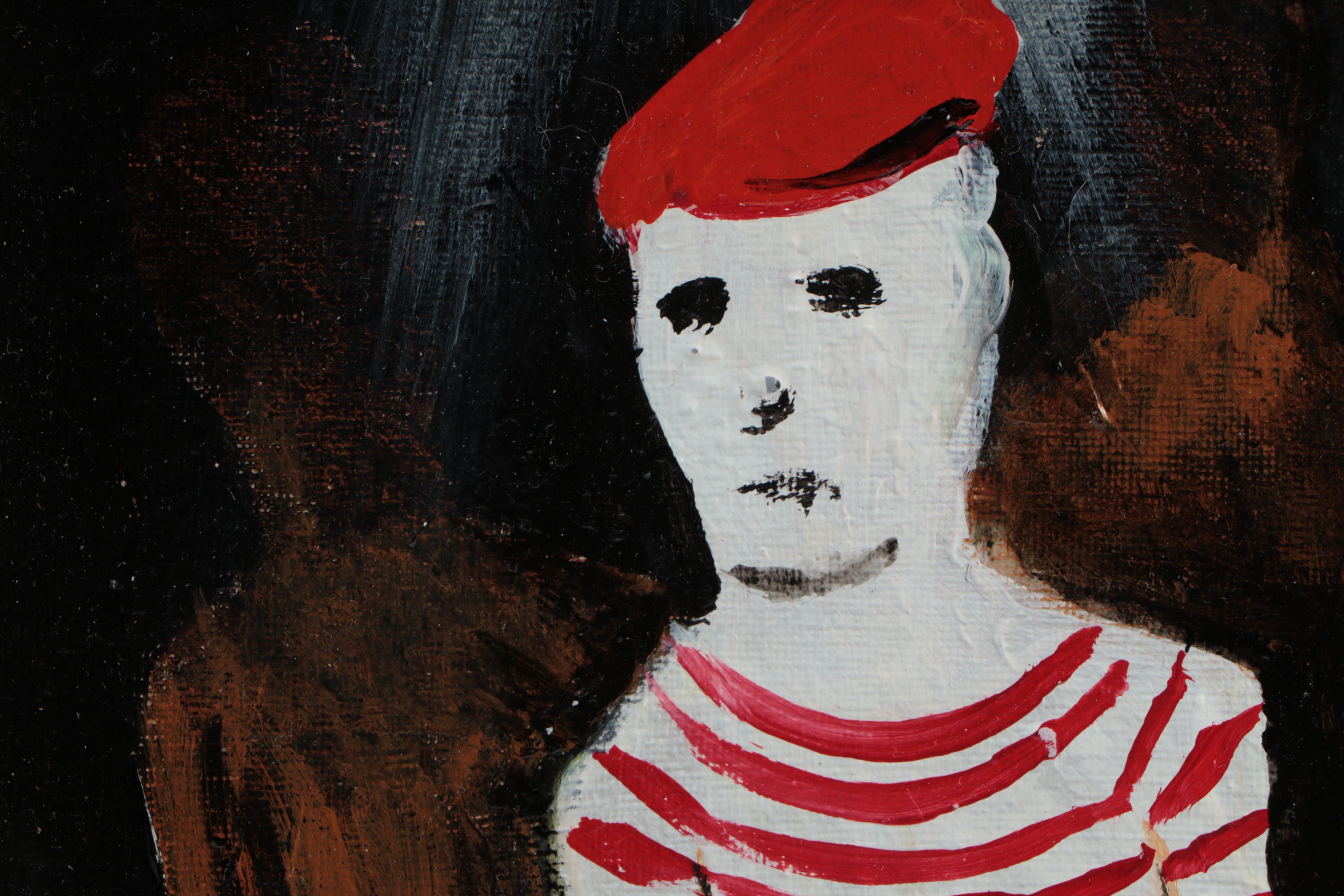 Bobby Edmon Acrylic Painting "I'll Make Him Talk"