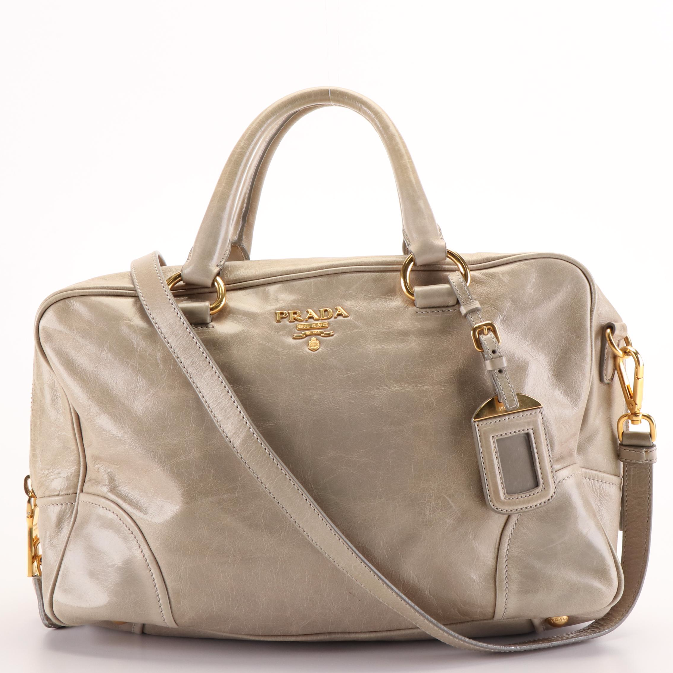 Prada Vitello Shine Leather Two-Way Bag