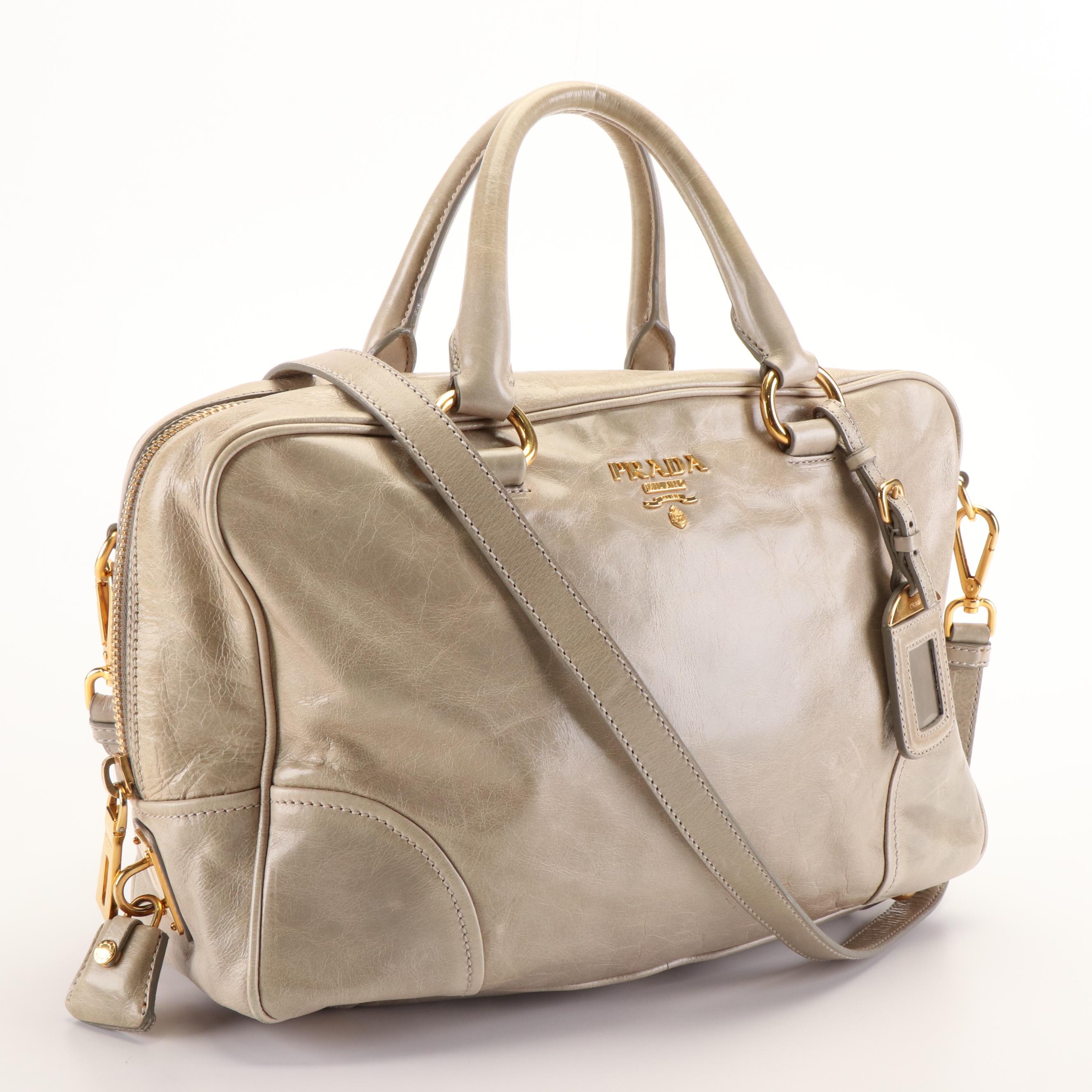 Prada Vitello Shine Leather Two-Way Bag