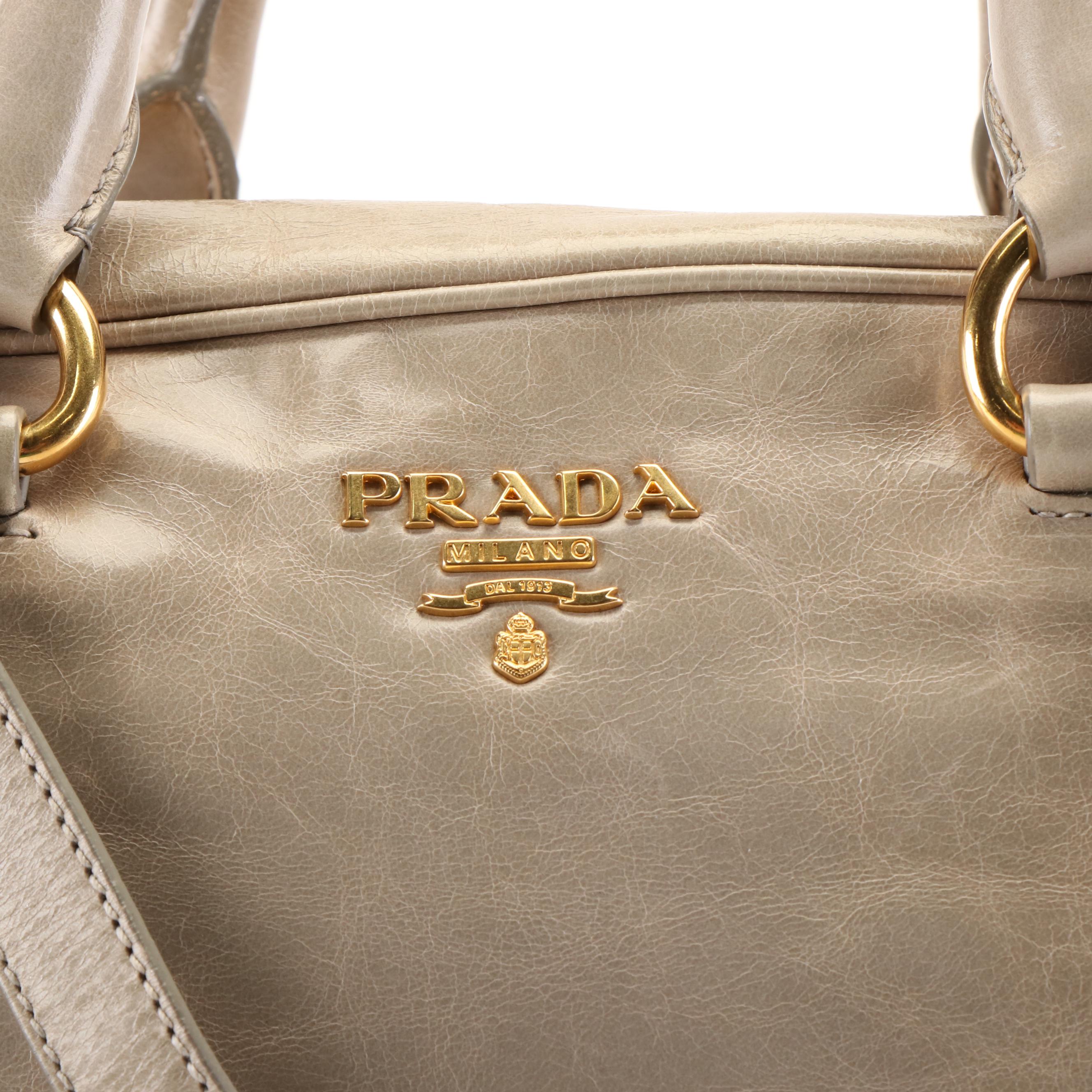 Prada Vitello Shine Leather Two-Way Bag