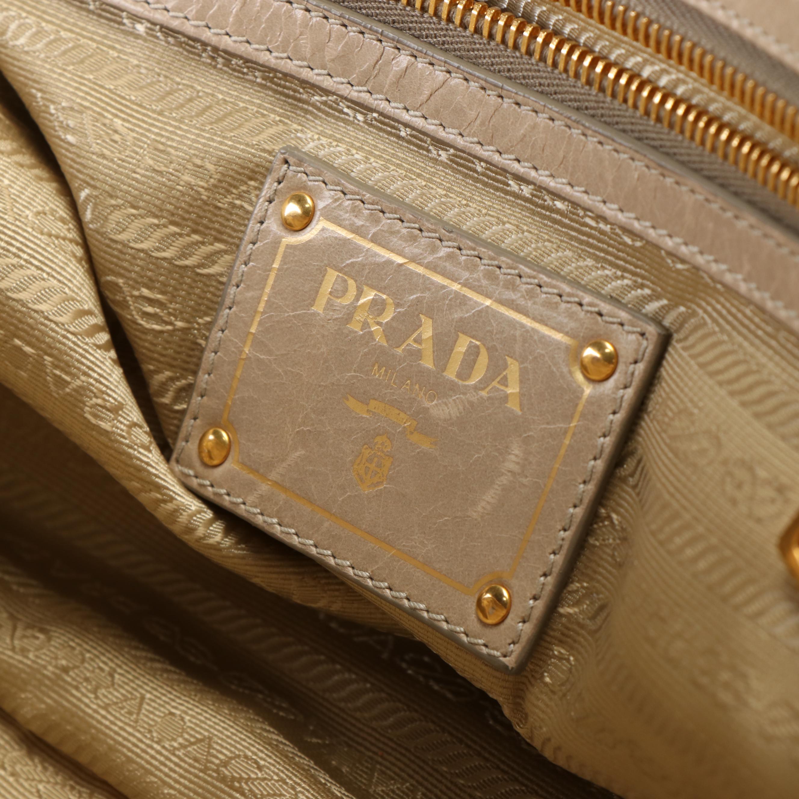 Prada Vitello Shine Leather Two-Way Bag