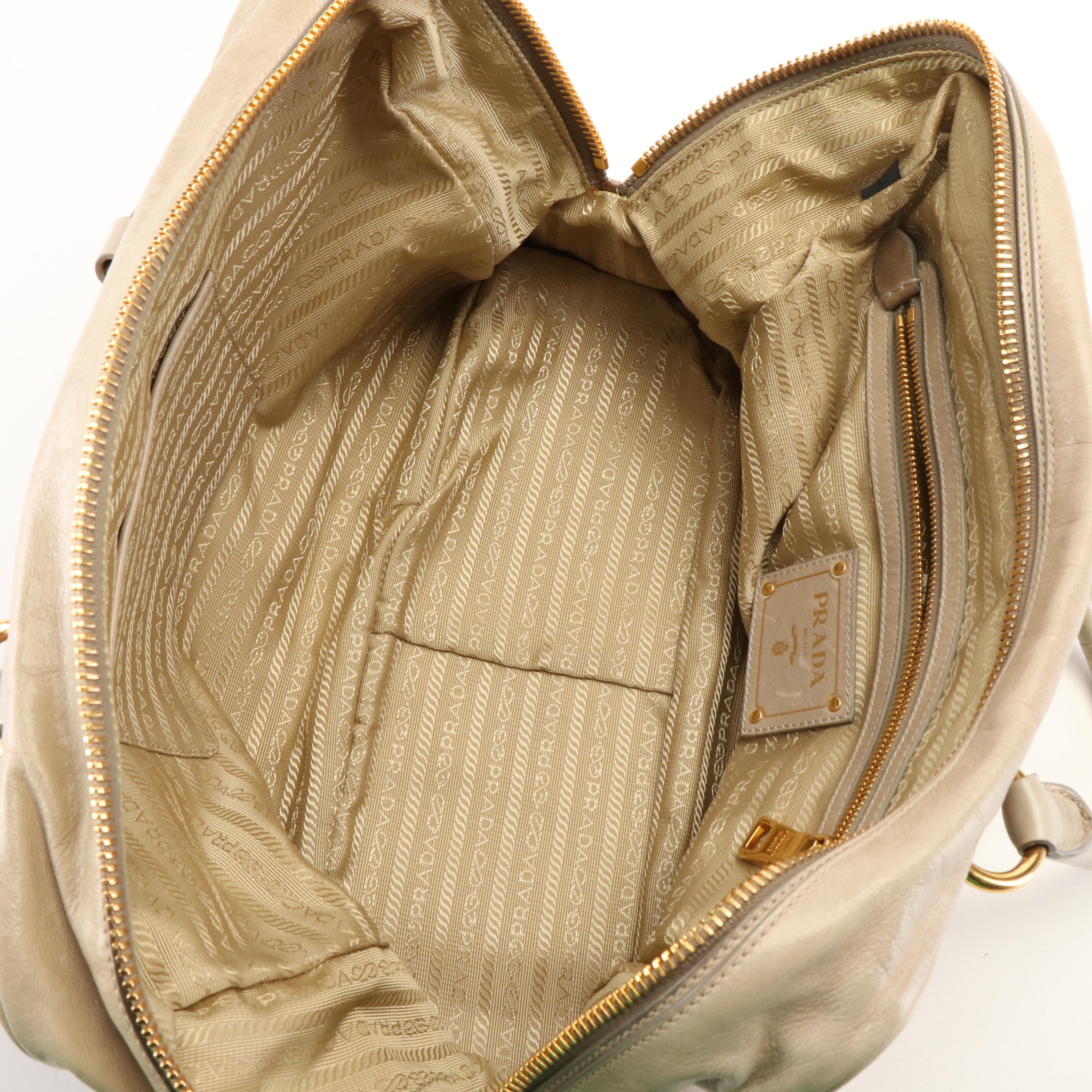 Prada Vitello Shine Leather Two-Way Bag