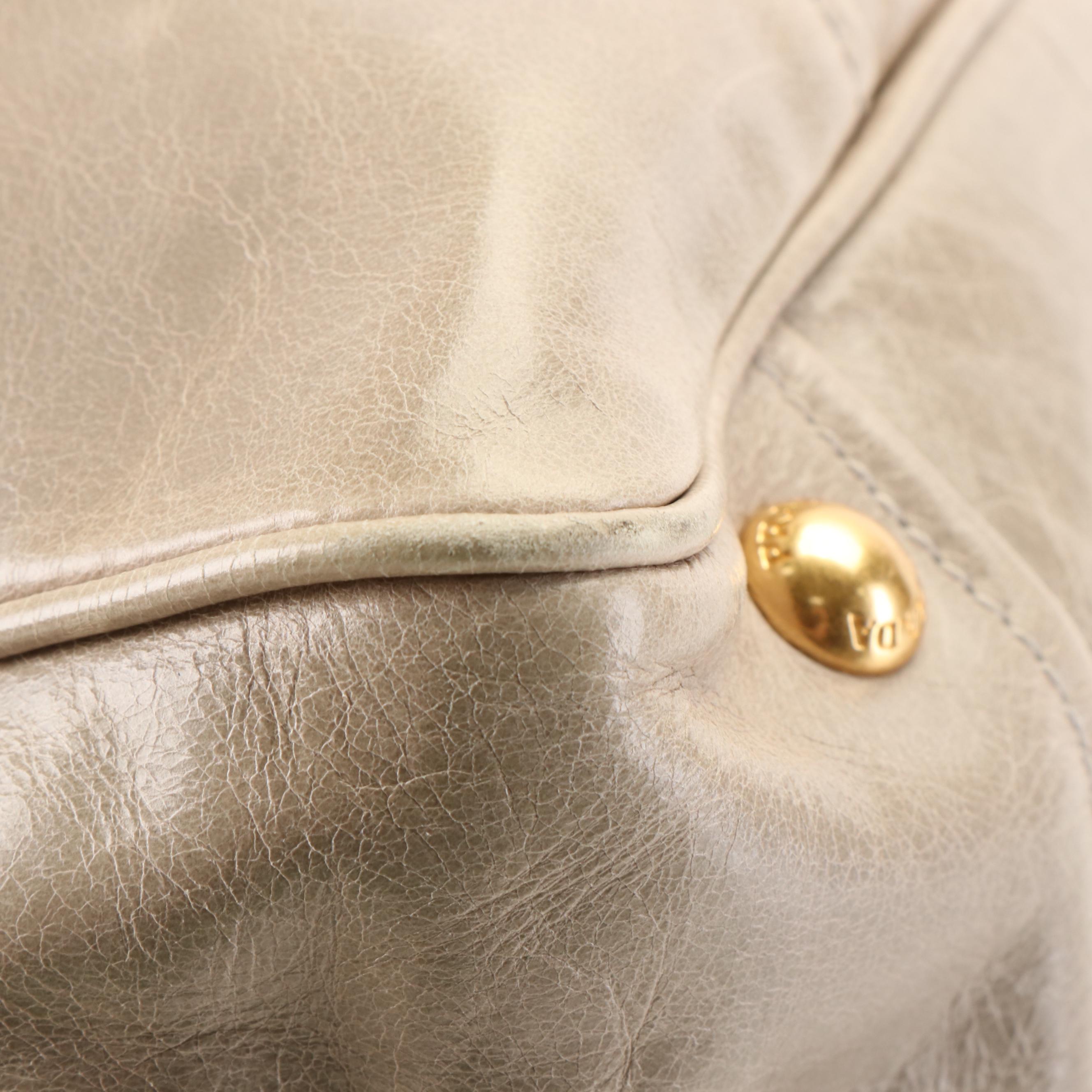 Prada Vitello Shine Leather Two-Way Bag