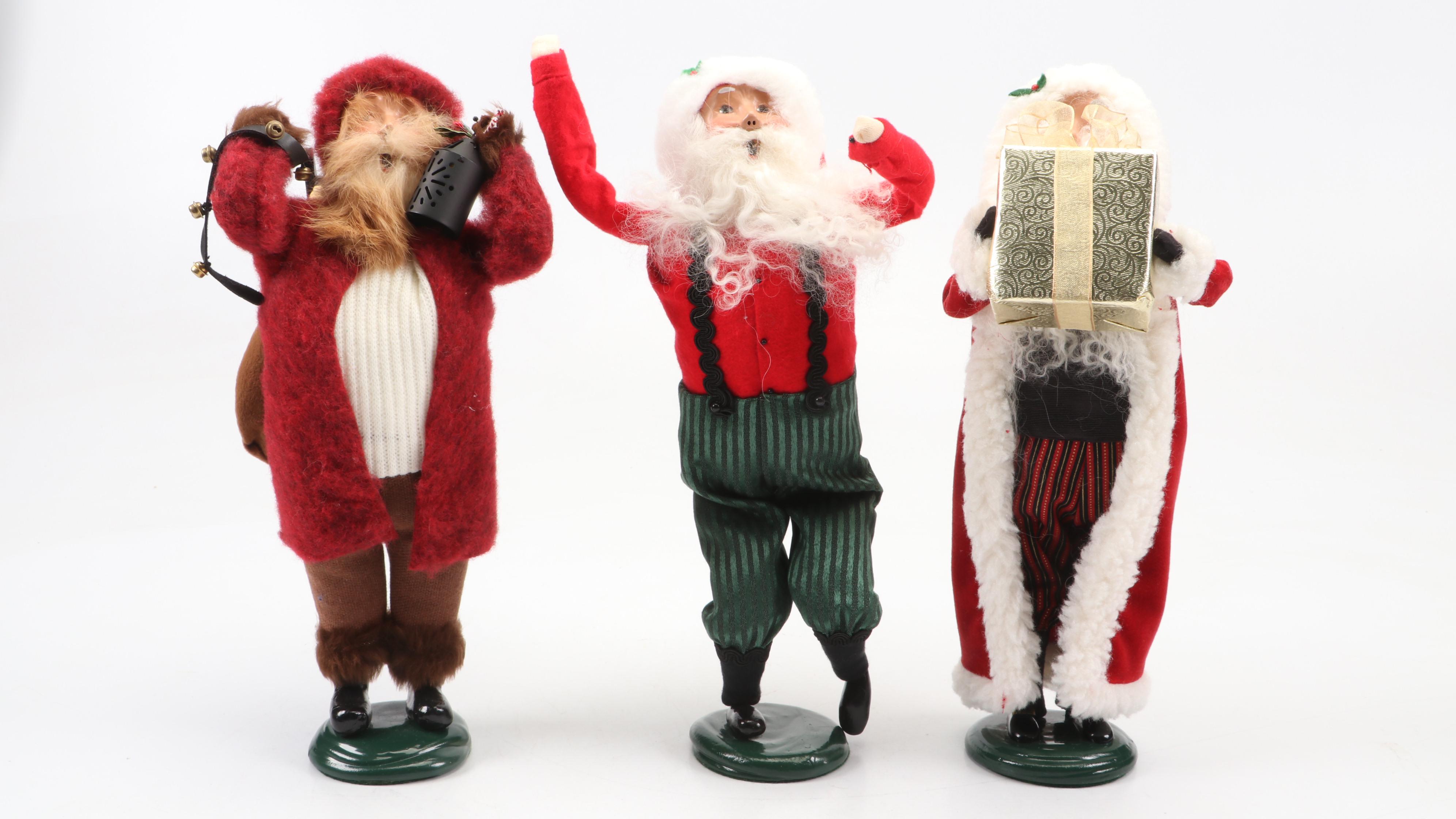 Byers' Choice "The Carolers" Velveteen and Wood Figurines with More