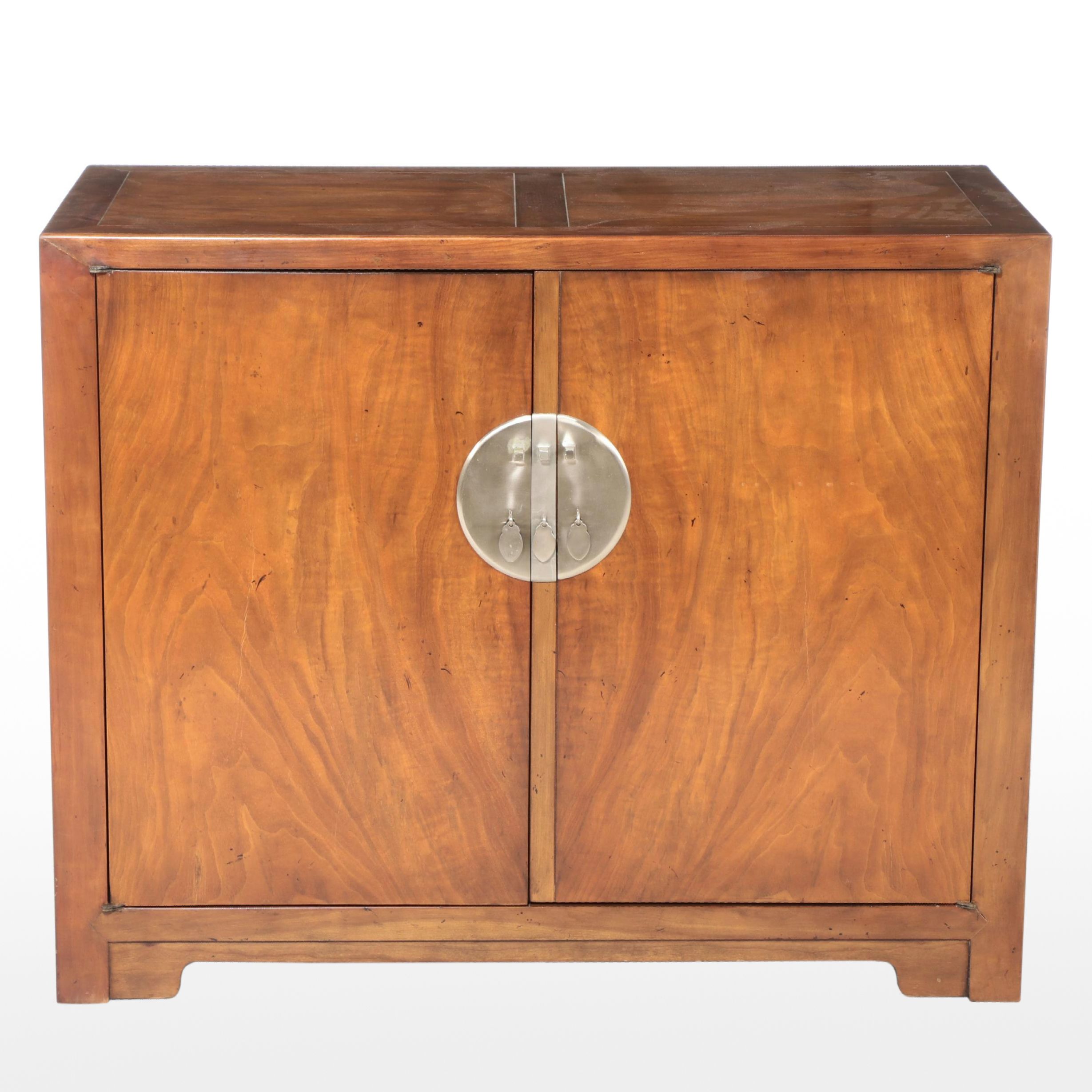 Baker Furniture Chinese Style Walnut Cabinet