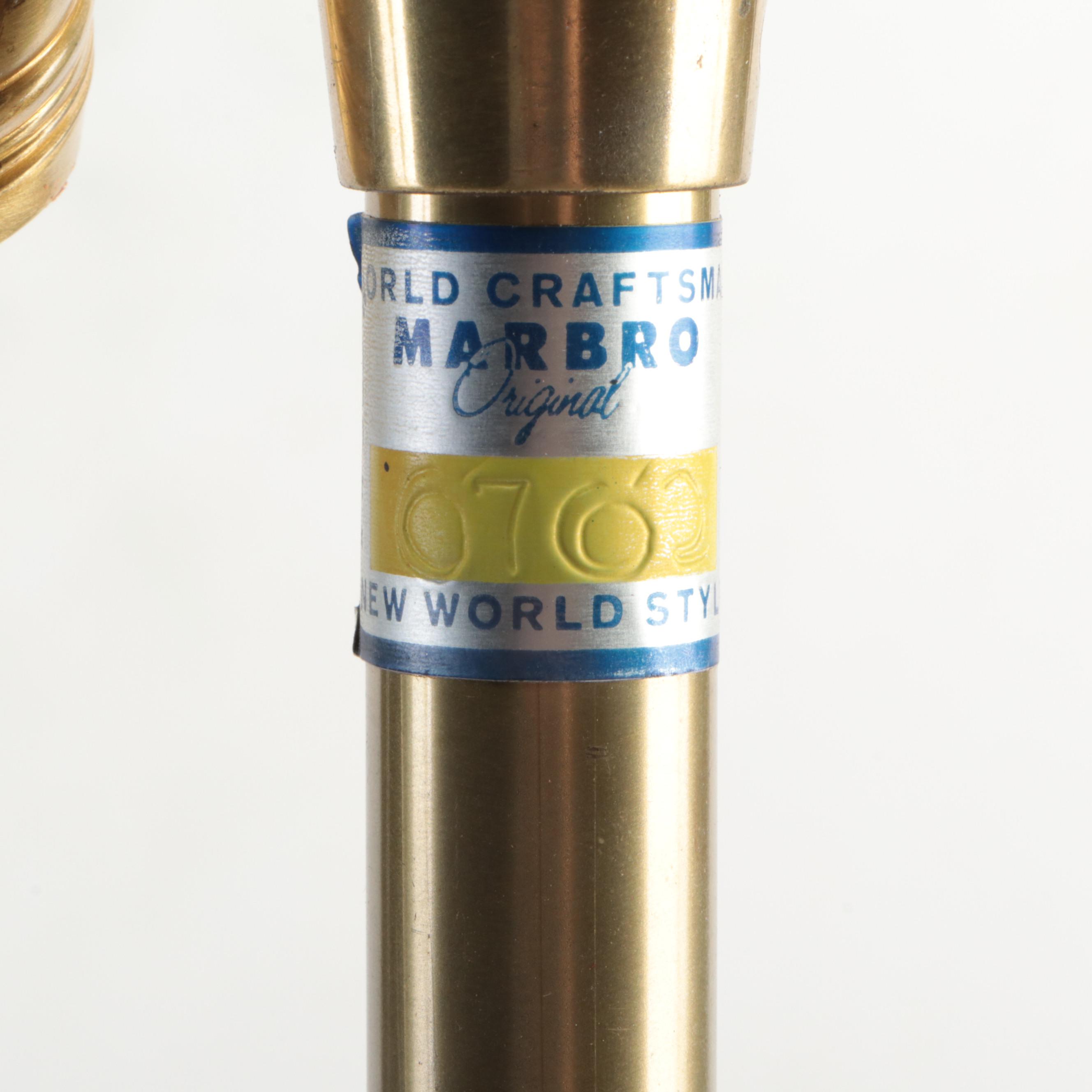 Murano Glass Seguso for Marbro Sommerso Art Glass Table Lamp, Mid-20th Century