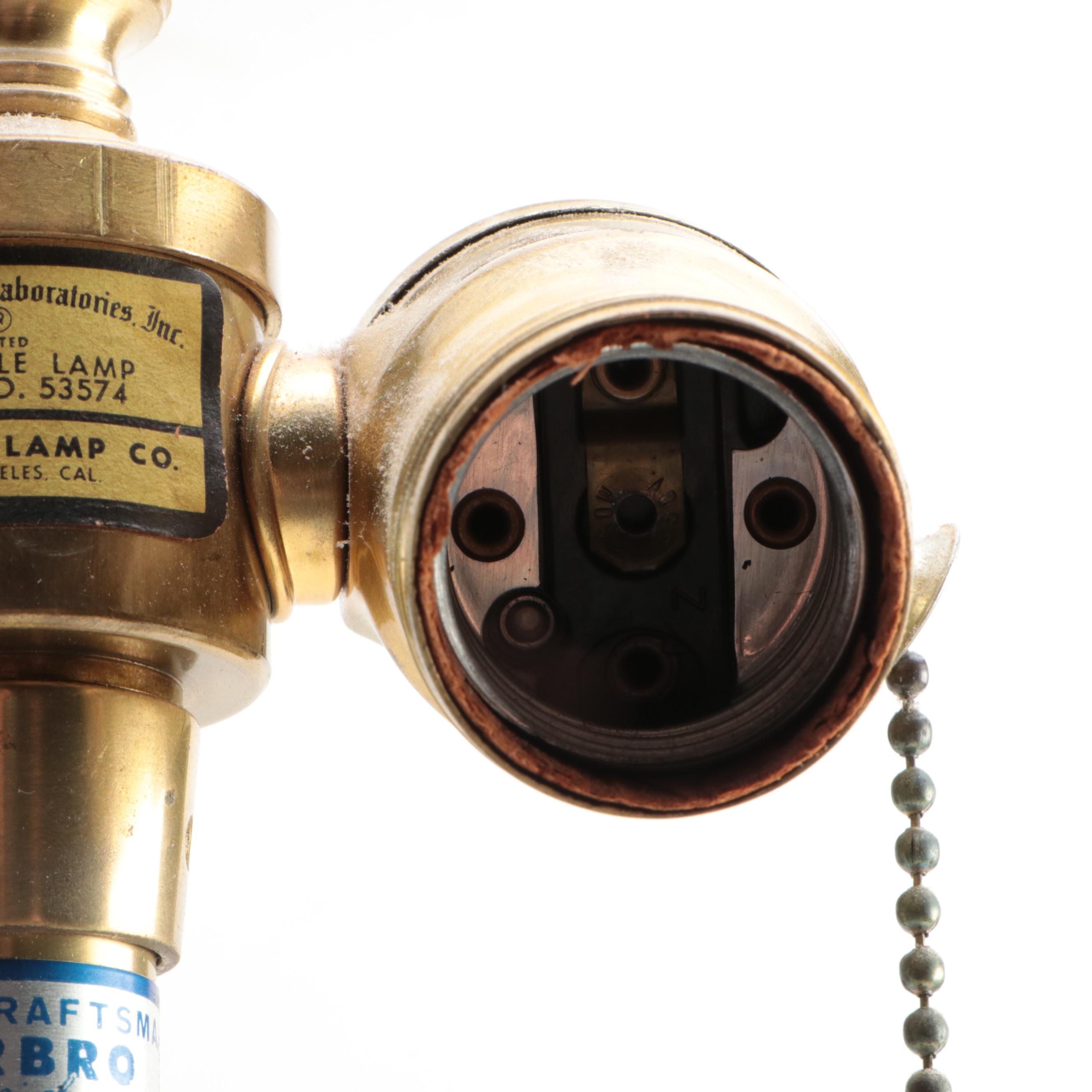 Murano Glass Seguso for Marbro Sommerso Art Glass Table Lamp, Mid-20th Century