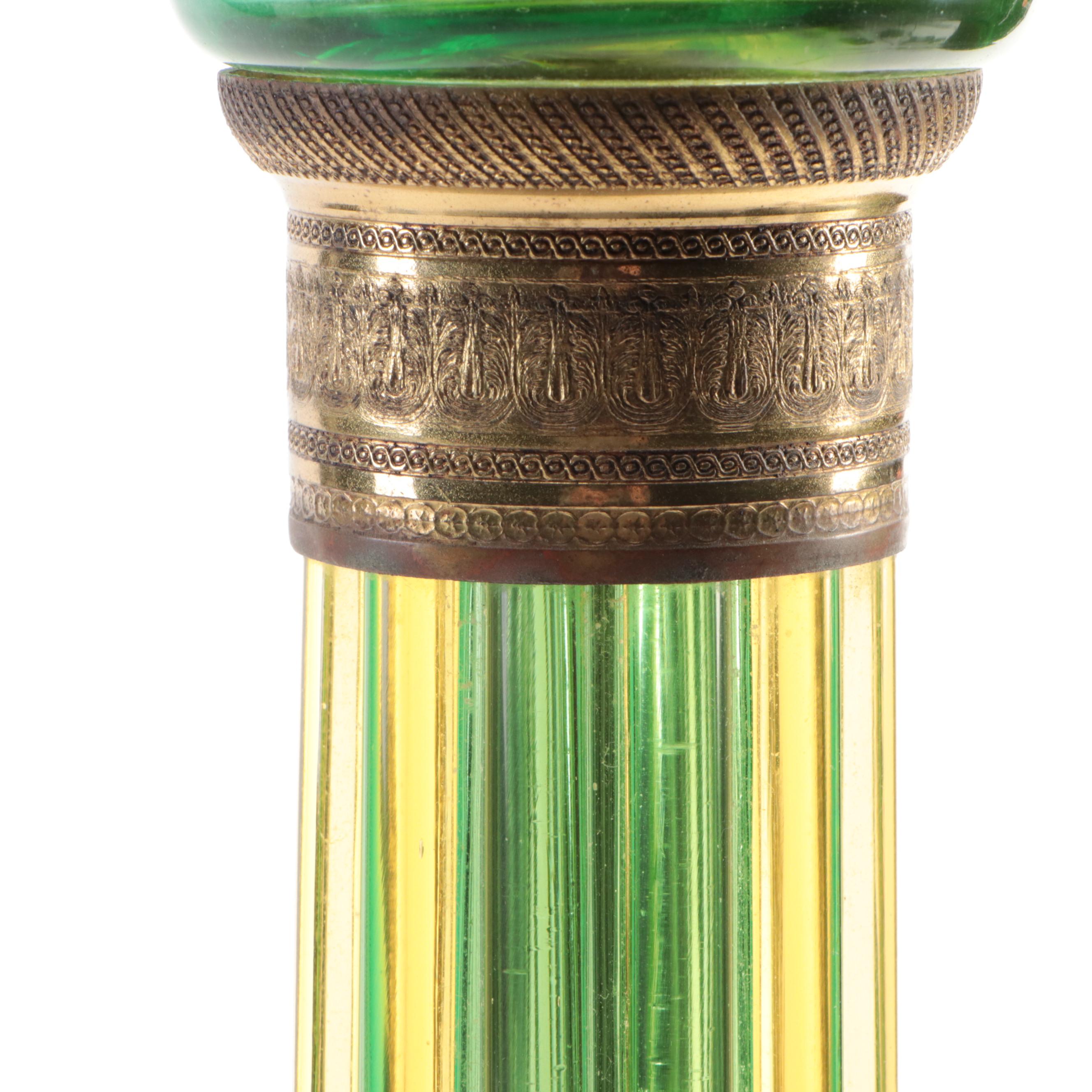 Murano Glass Seguso for Marbro Sommerso Art Glass Table Lamp, Mid-20th Century