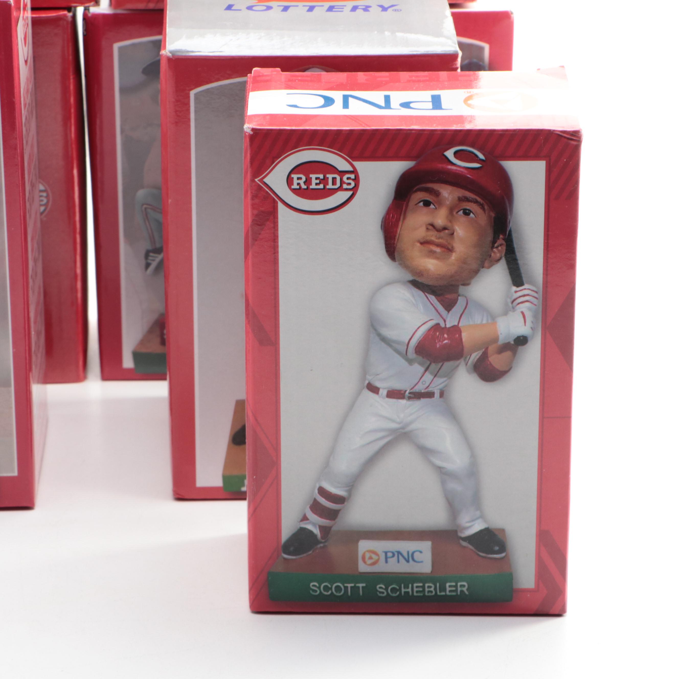 Ken Griffey Jr., Joey Votto, with More Cincinnati Reds Bobbleheads and Statues