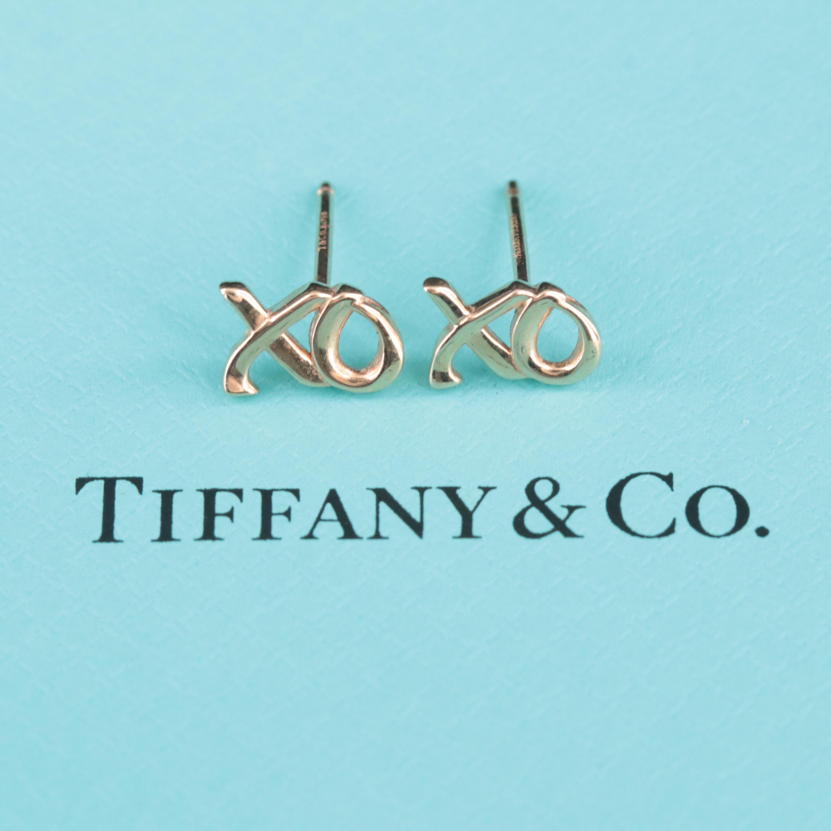 Paloma Picasso for Tiffany & Co. 18K XO Stud Earrings