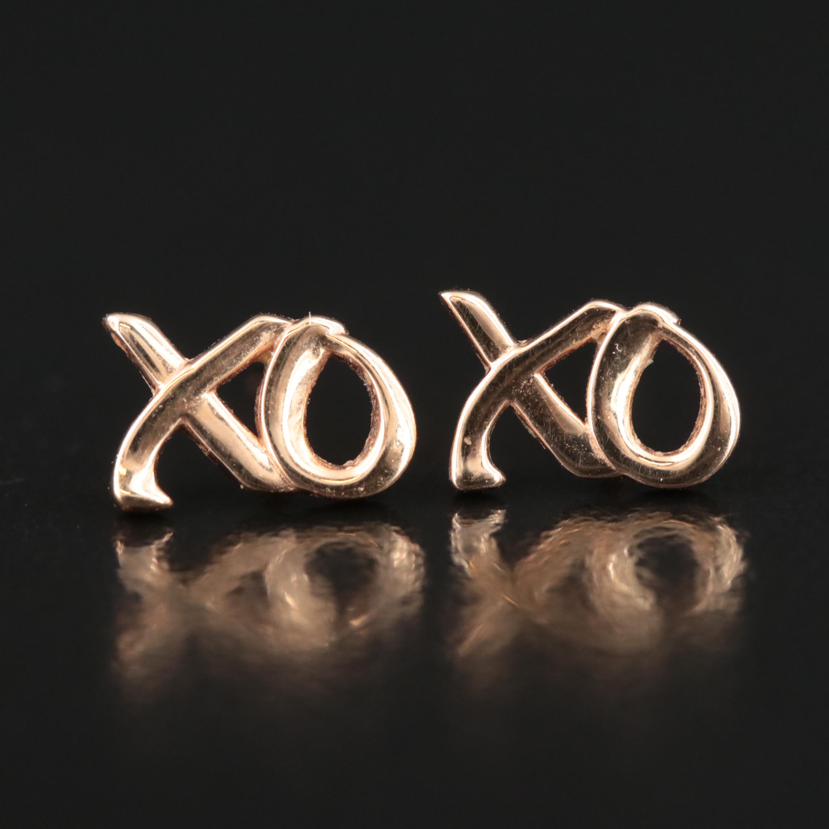 Paloma Picasso for Tiffany & Co. 18K XO Stud Earrings