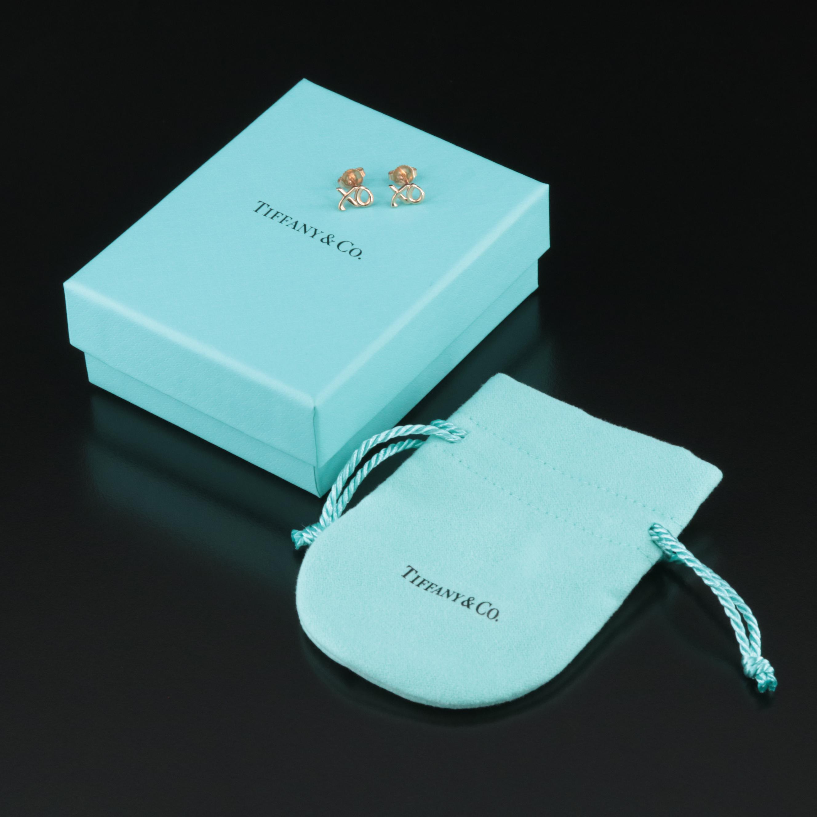 Paloma Picasso for Tiffany & Co. 18K XO Stud Earrings